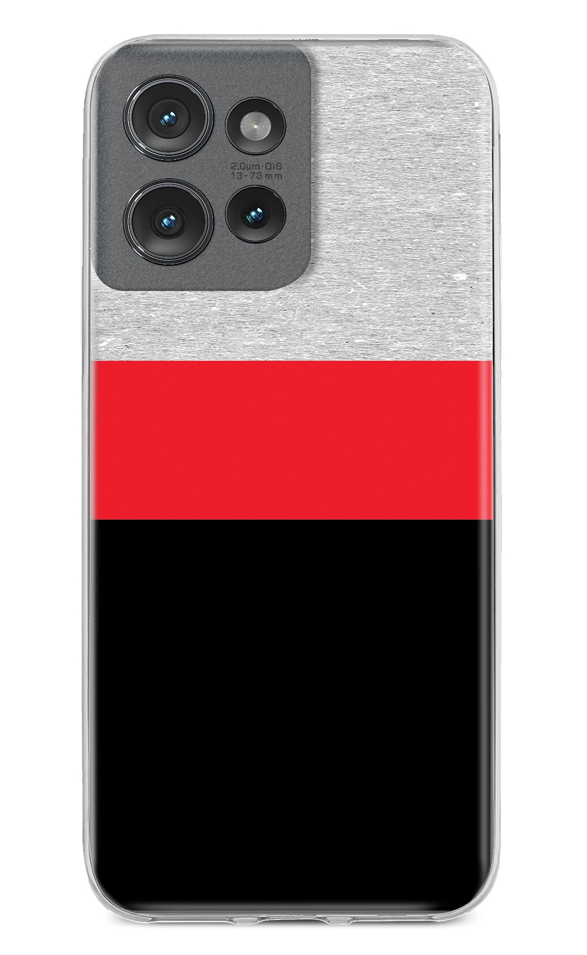 Tri Color Pattern Moto Edge 50 Back Cover