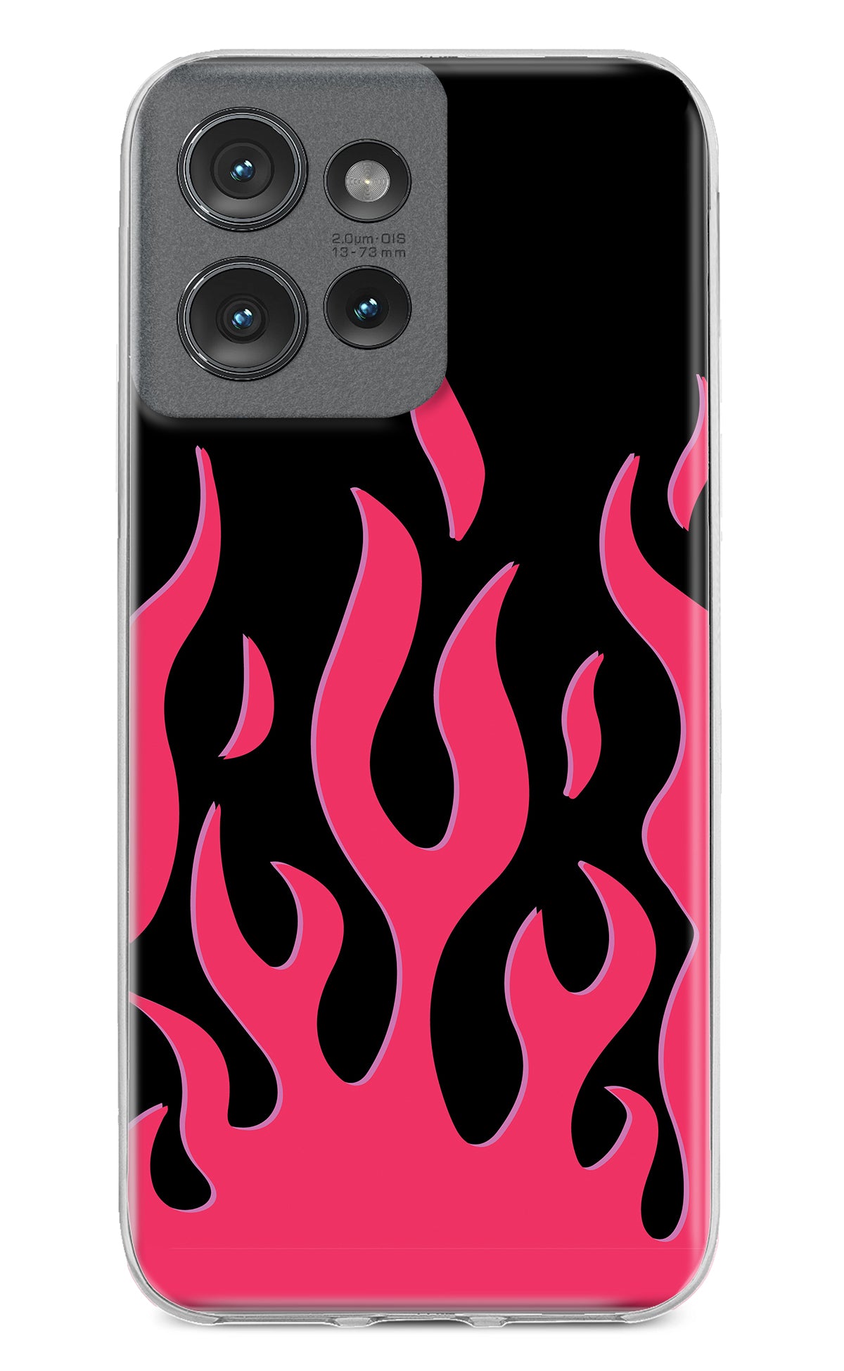 Fire Flames Moto Edge 50 Back Cover