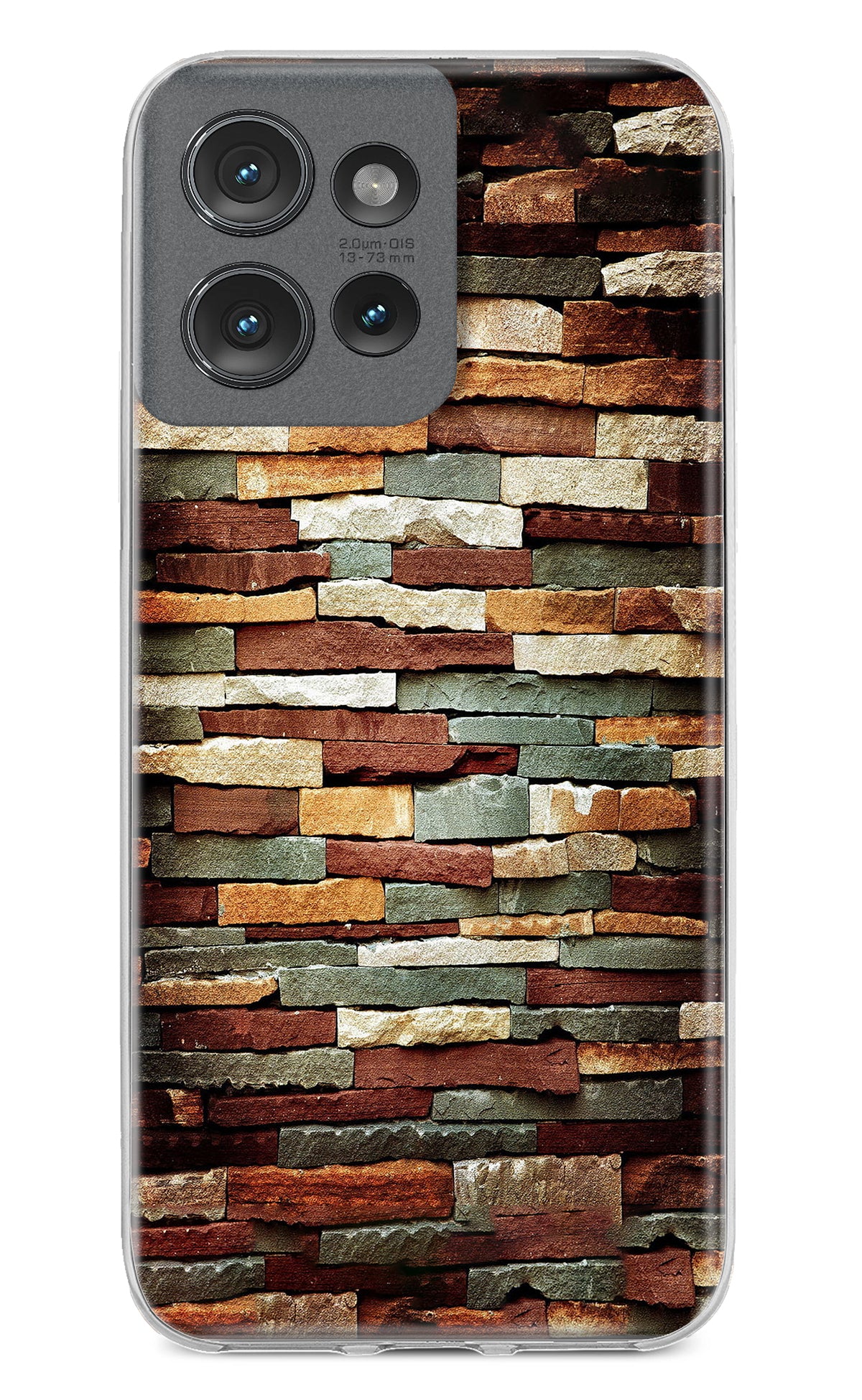 Bricks Pattern Moto Edge 50 Back Cover