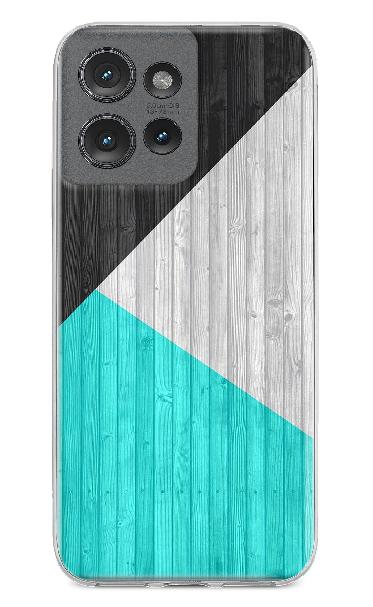 Wooden Abstract Moto Edge 50 Back Cover