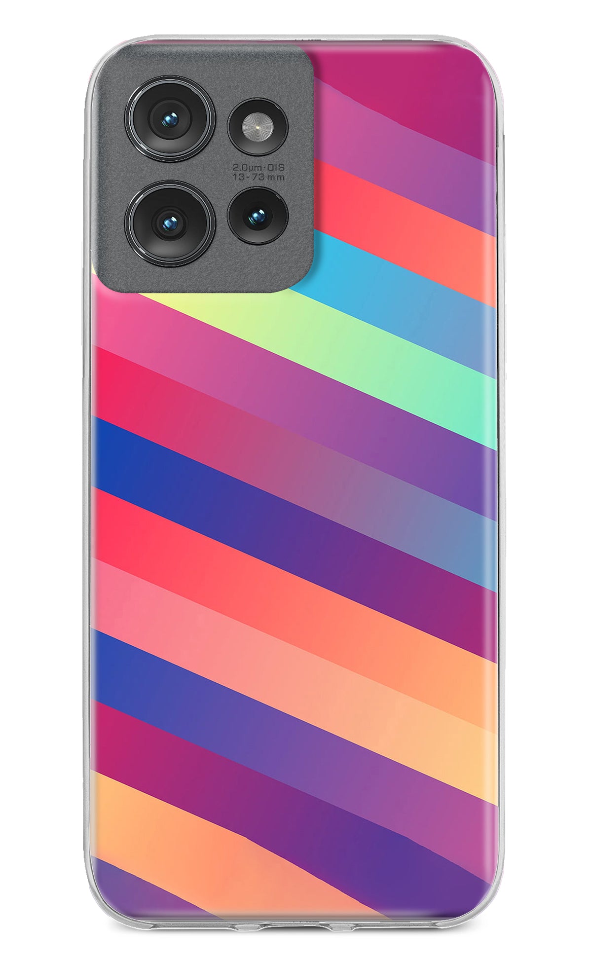 Stripes color Moto Edge 50 Back Cover