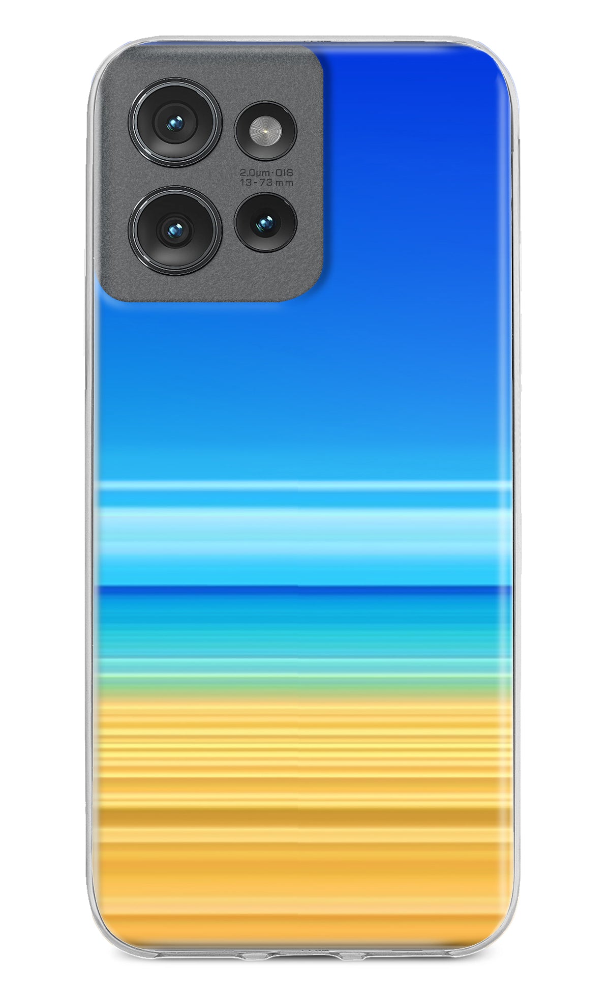 Beach Art Moto Edge 50 Back Cover