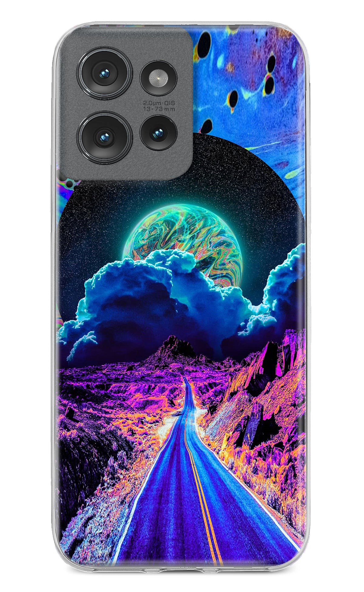 Psychedelic Painting Moto Edge 50 Back Cover