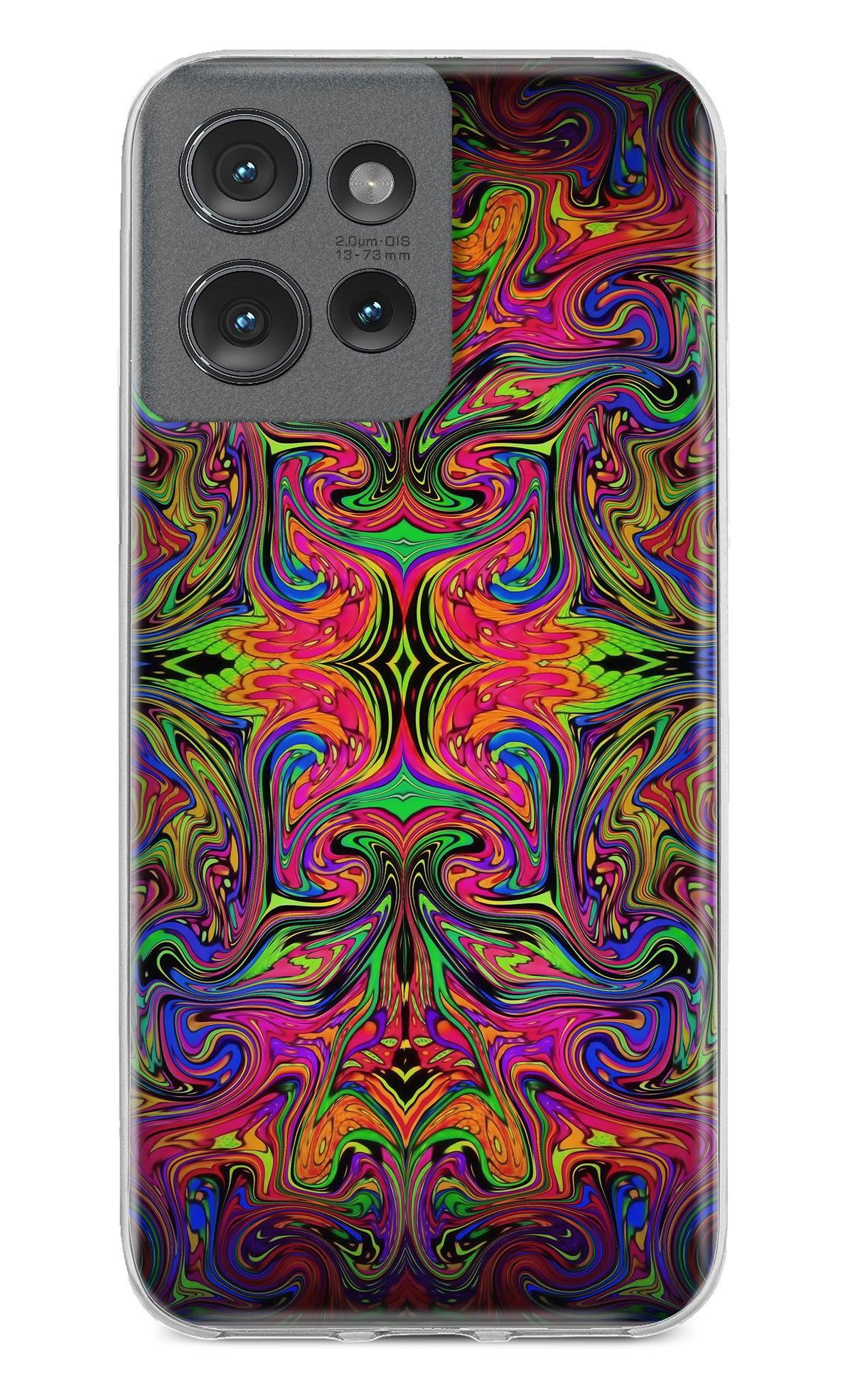 Psychedelic Art Moto Edge 50 Back Cover