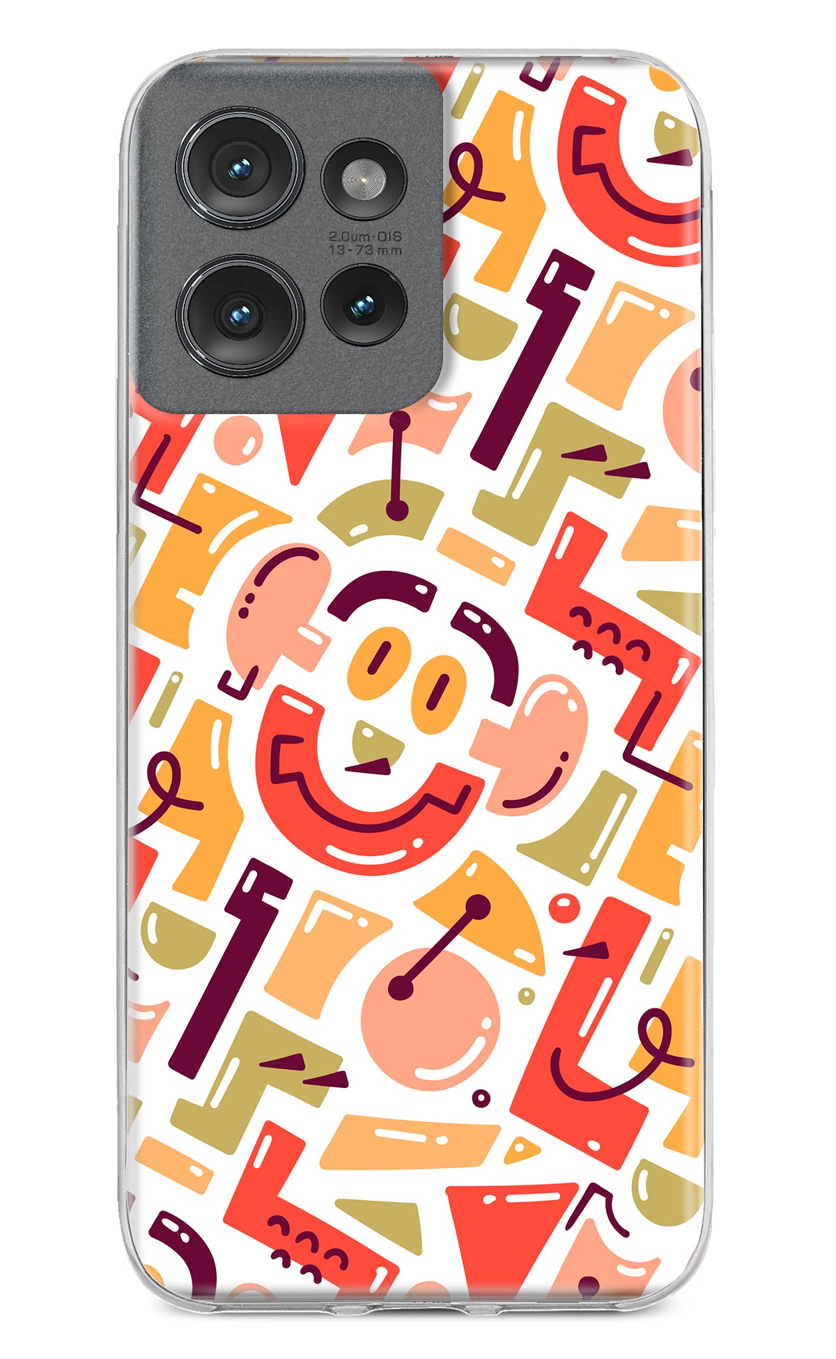 Doodle Pattern Moto Edge 50 Back Cover