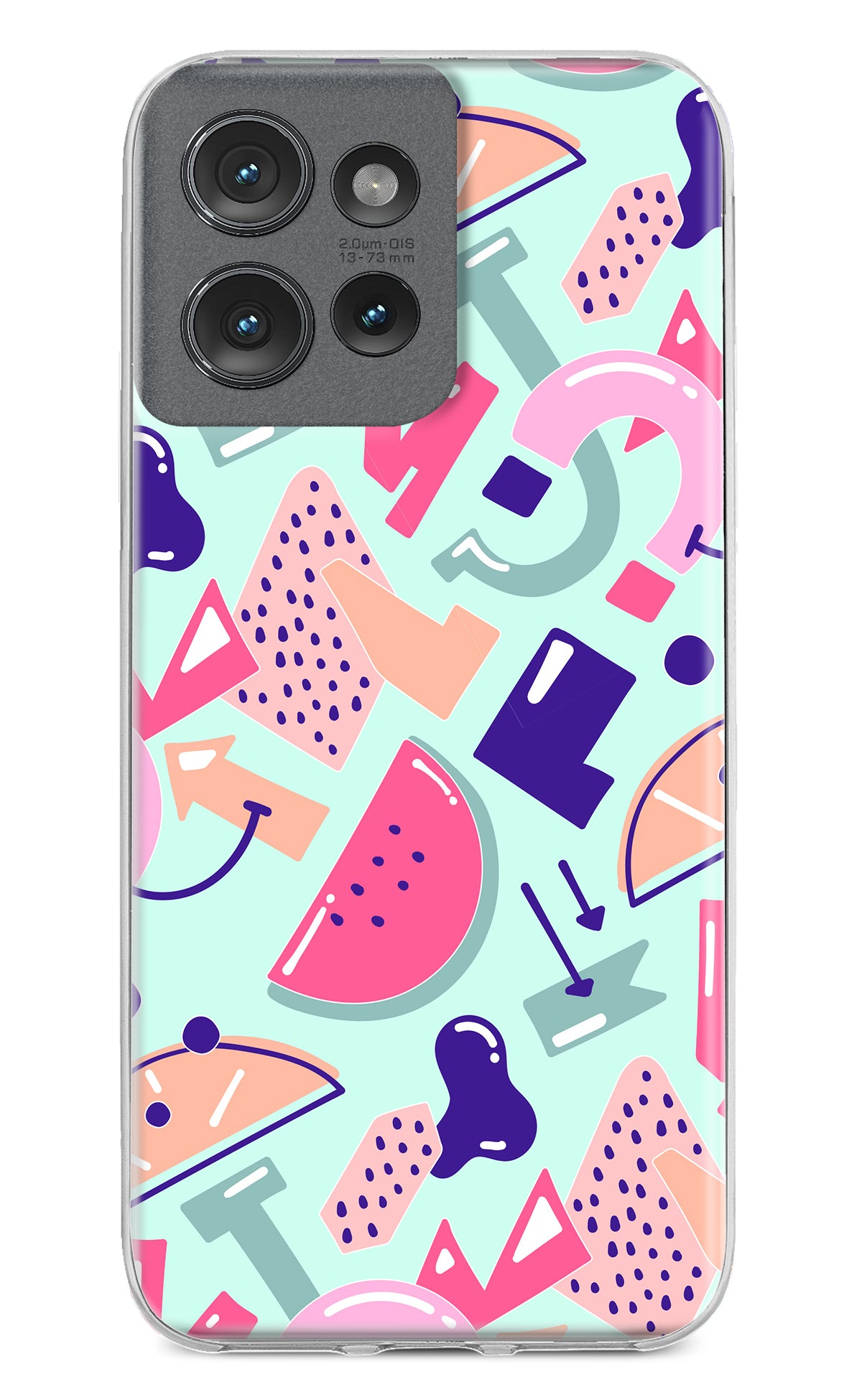 Doodle Pattern Moto Edge 50 Back Cover