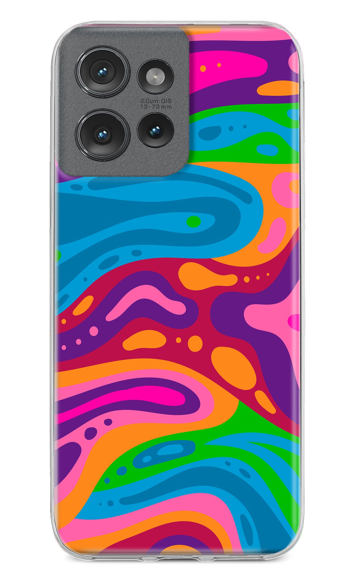 Trippy Pattern Moto Edge 50 Back Cover