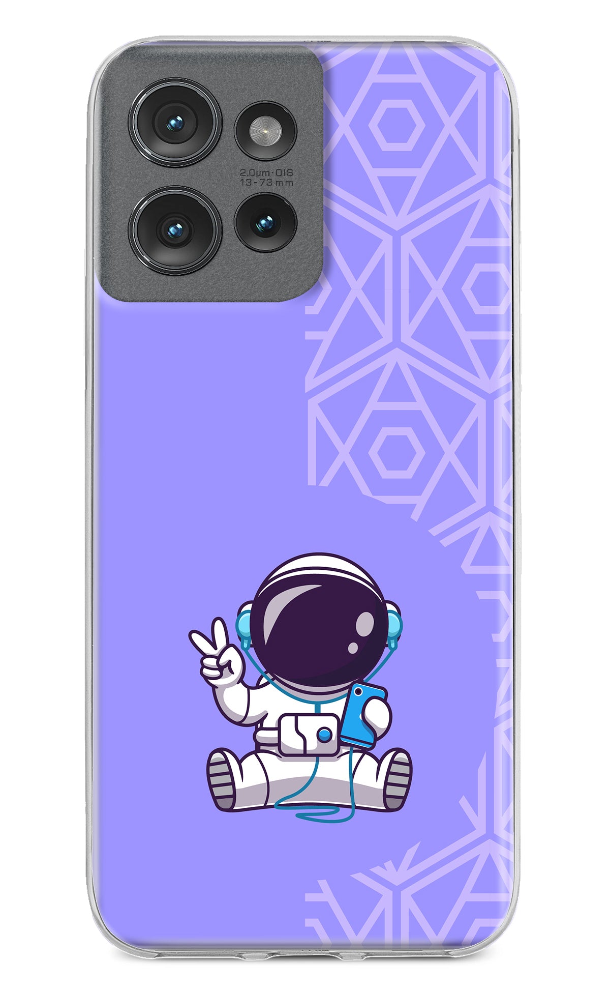 Cute Astronaut Chilling Moto Edge 50 Back Cover