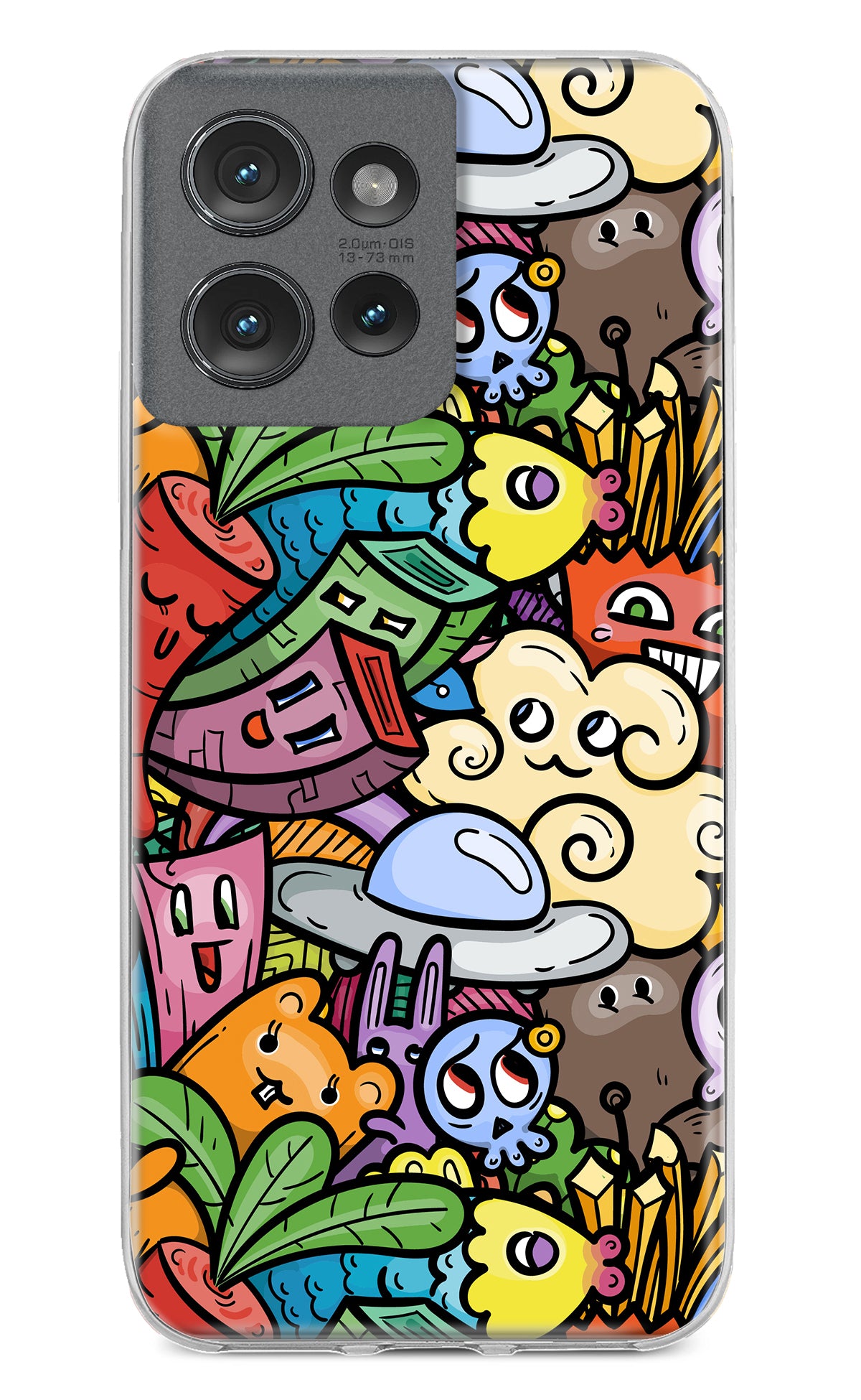 Veggie Doodle Moto Edge 50 Back Cover