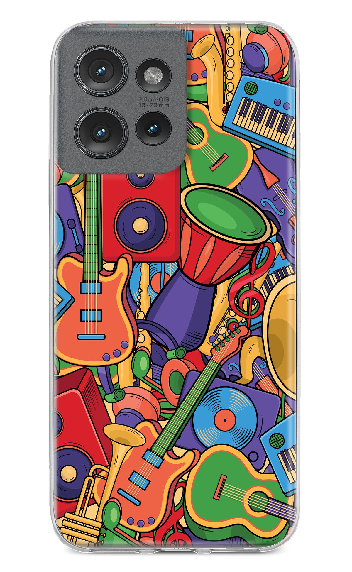 Music Instrument Doodle Moto Edge 50 Back Cover