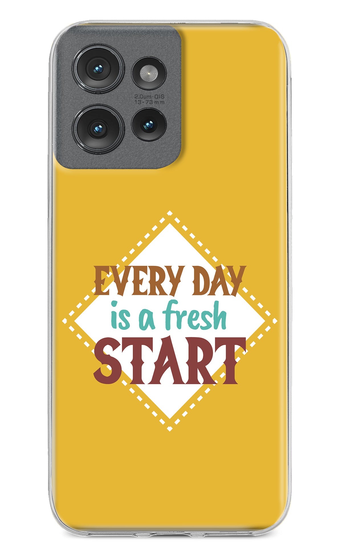 Every day is a Fresh Start Moto Edge 50 Back Cover