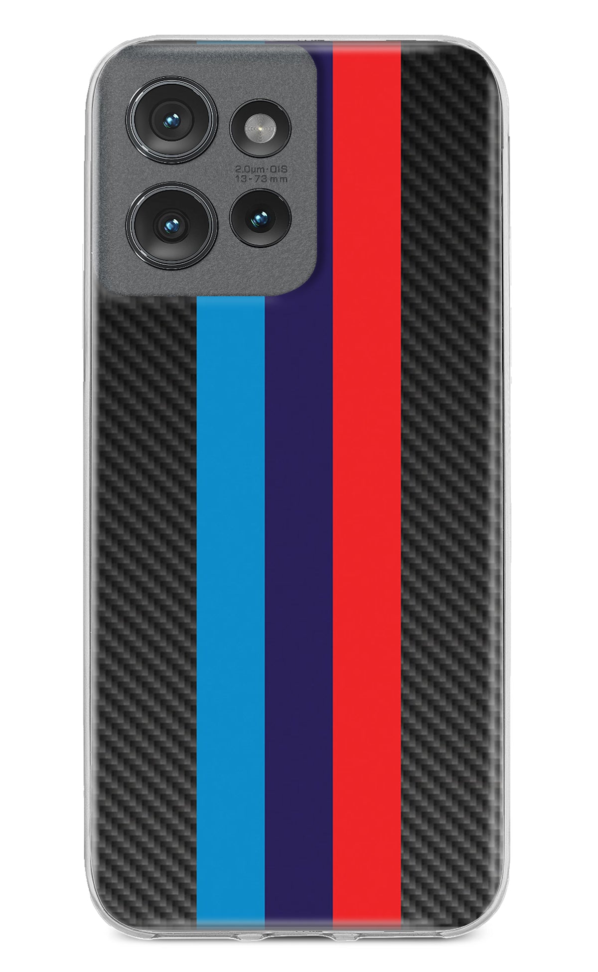 BMW Stripes Pattern Moto Edge 50 Back Cover