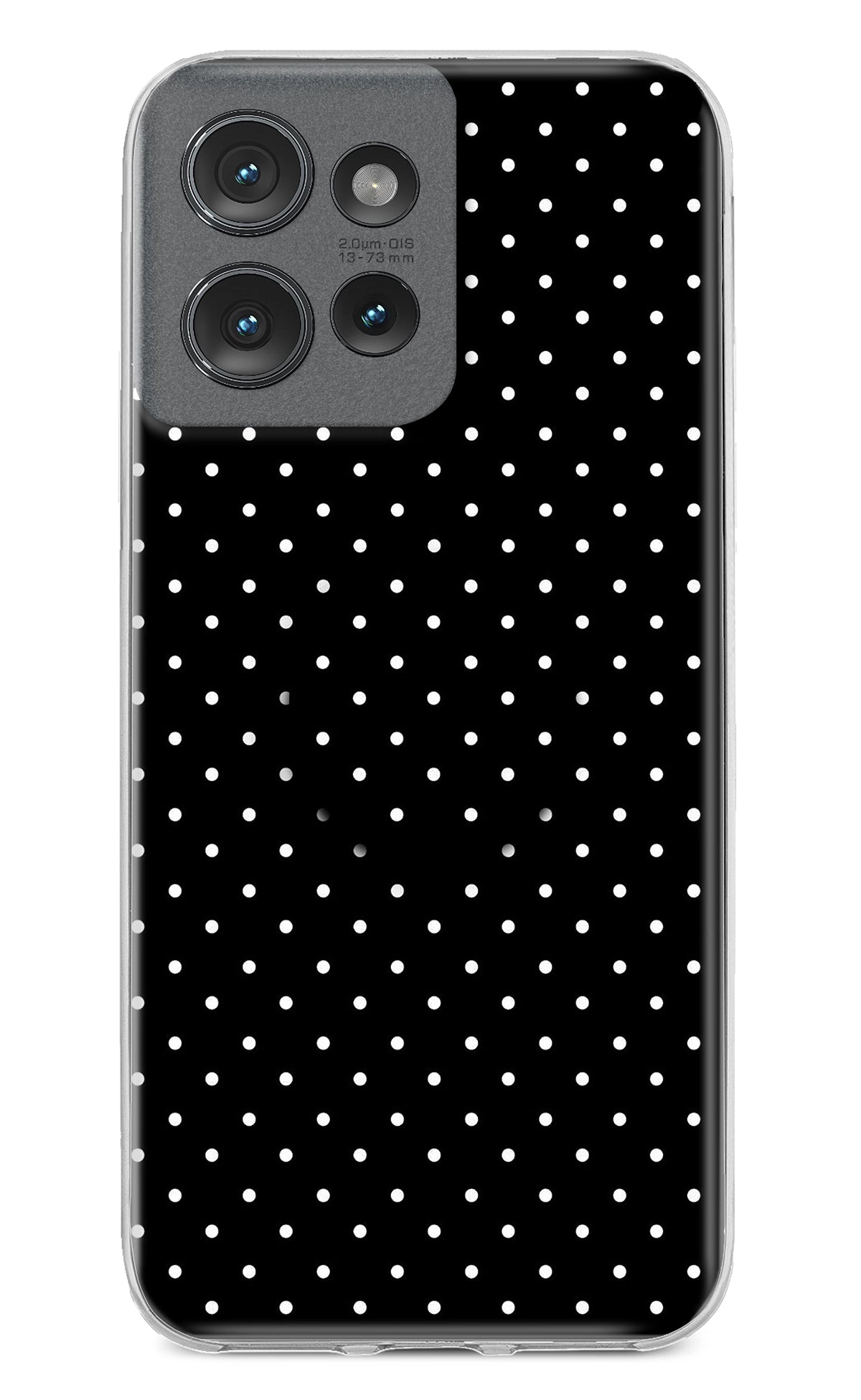 White Dots Moto Edge 50 Pop Case