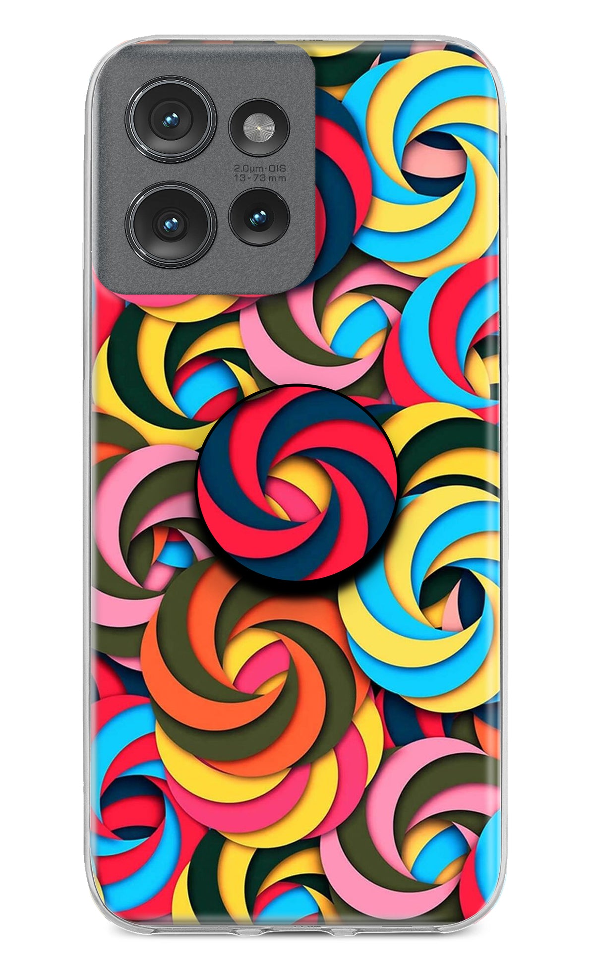 Spiral Pattern Moto Edge 50 Pop Case