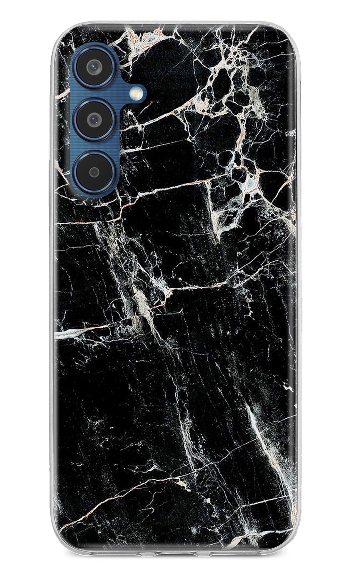 Black Marble Texture Samsung M35 5G Back Cover