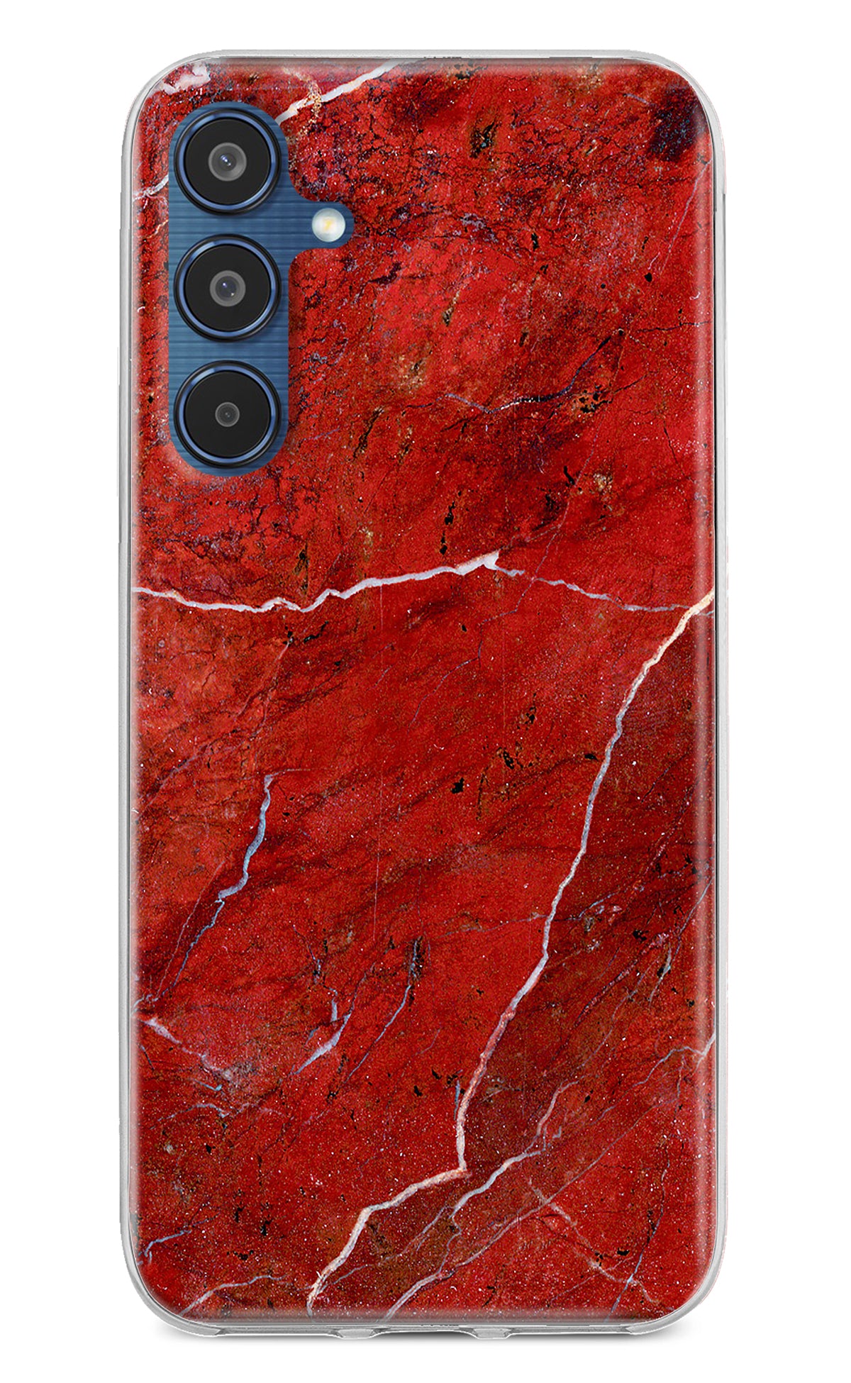 Red Marble Design Samsung M35 5G Back Cover