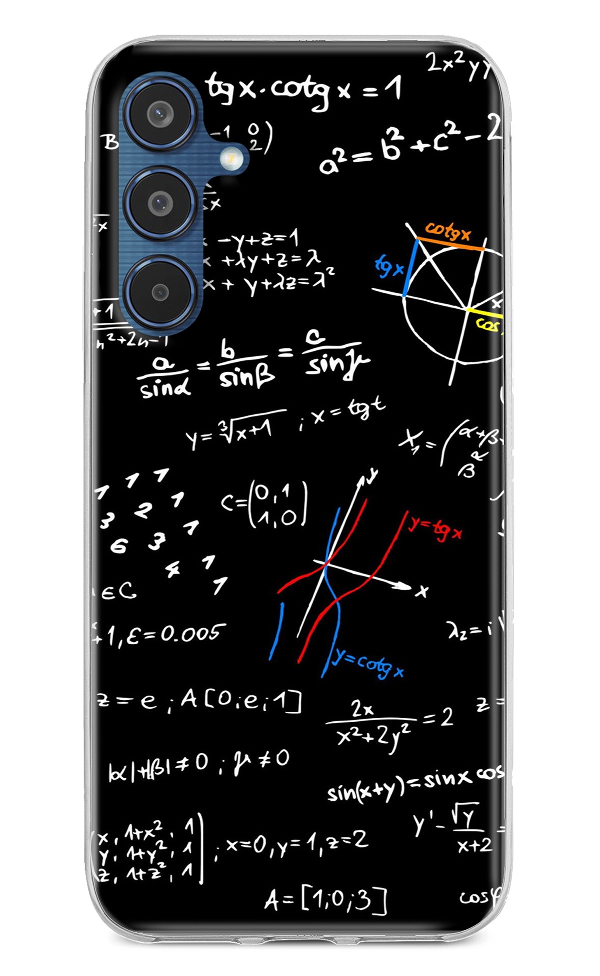 Mathematics Formula Samsung M35 5G Back Cover