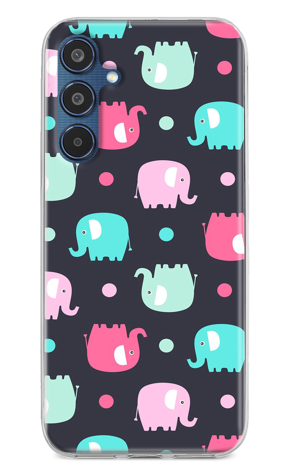 Elephants Samsung M35 5G Back Cover