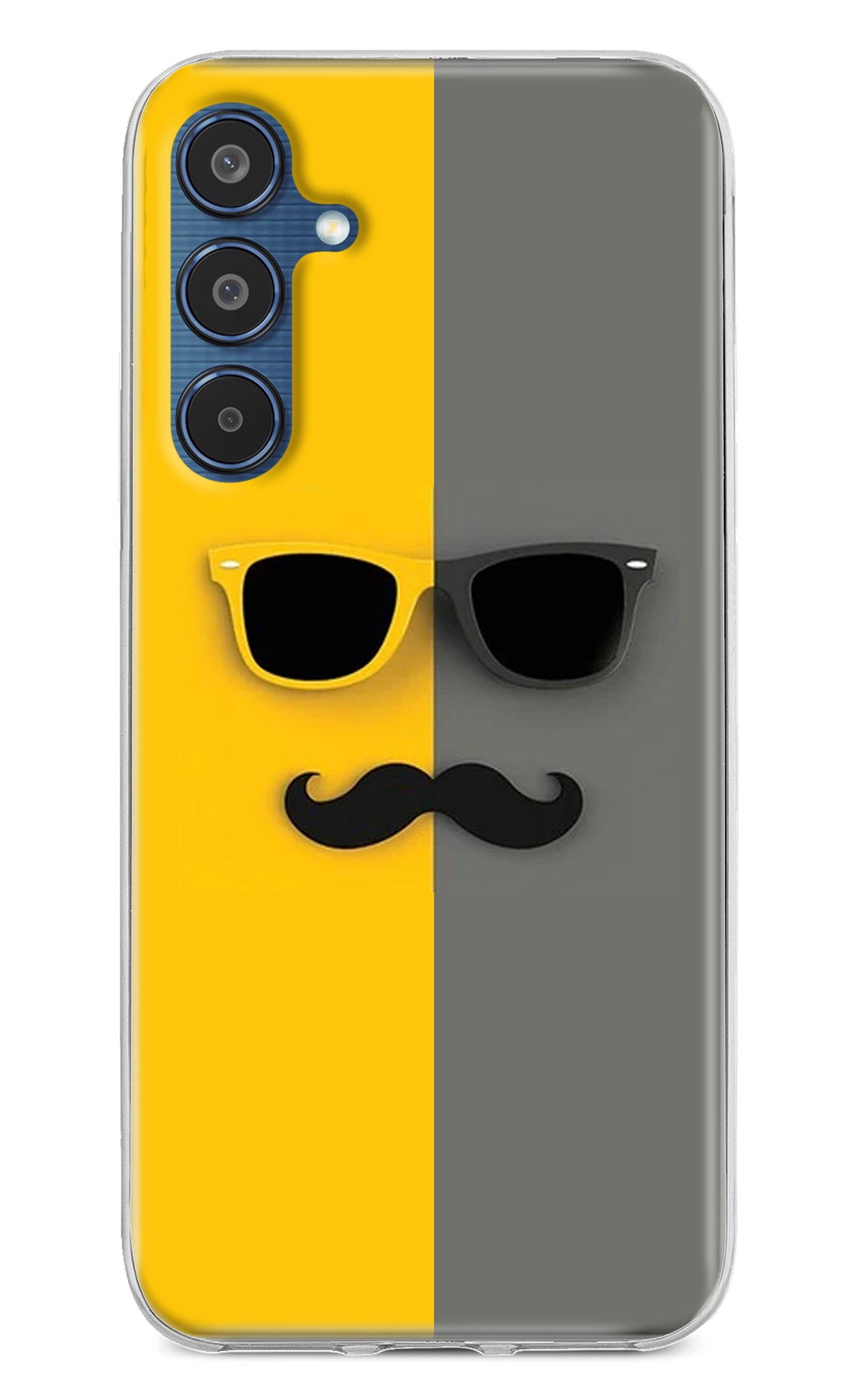 Sunglasses with Mustache Samsung M35 5G Back Cover