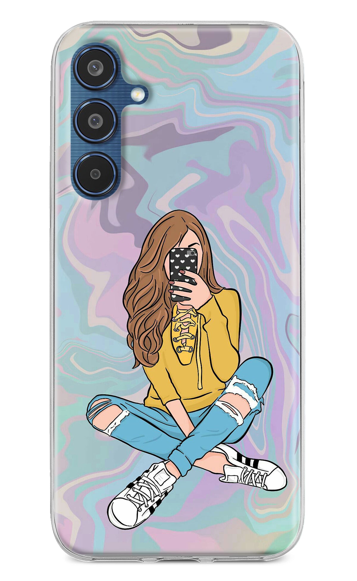 Selfie Girl Samsung M35 5G Back Cover