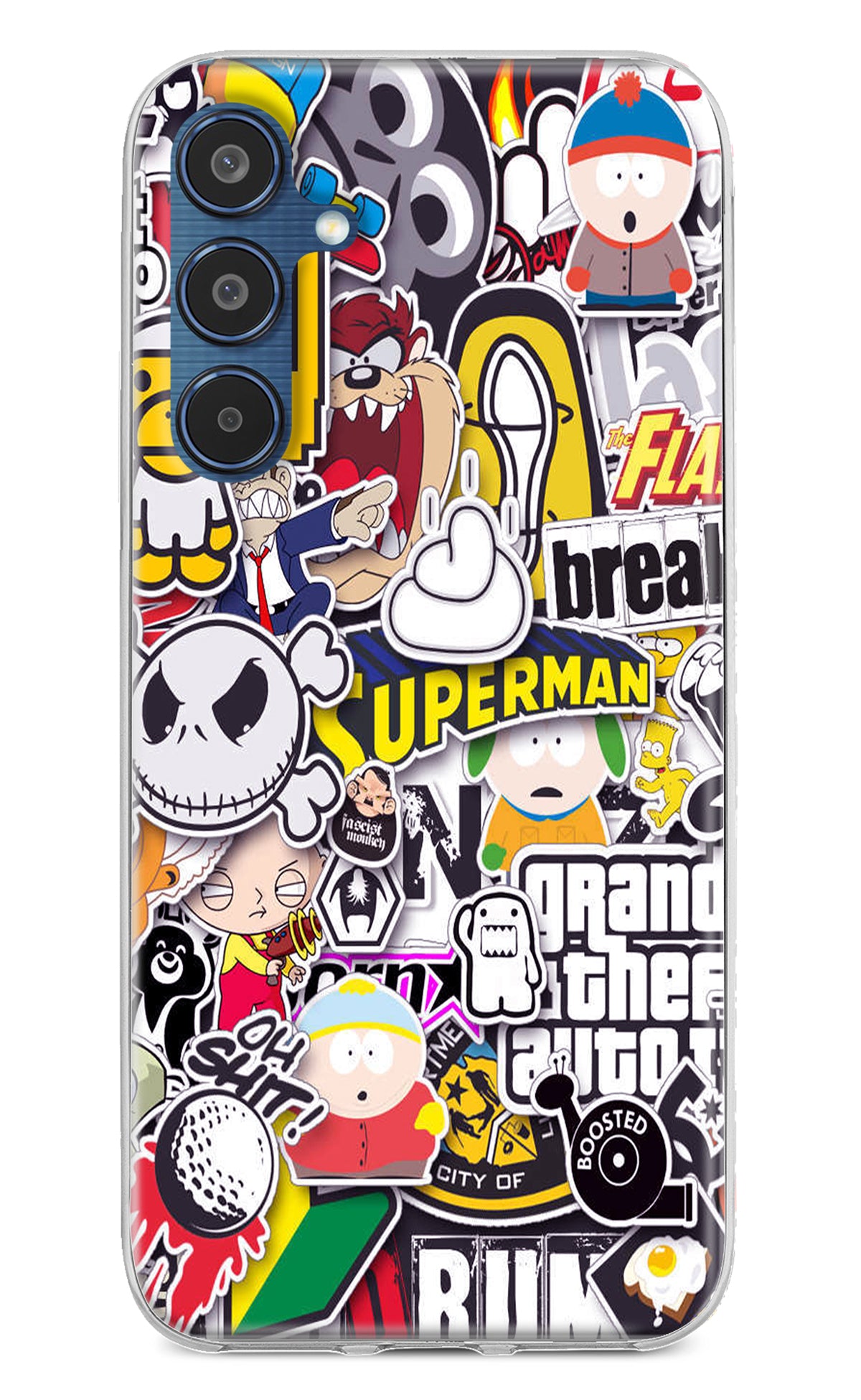 Sticker Bomb Samsung M35 5G Back Cover