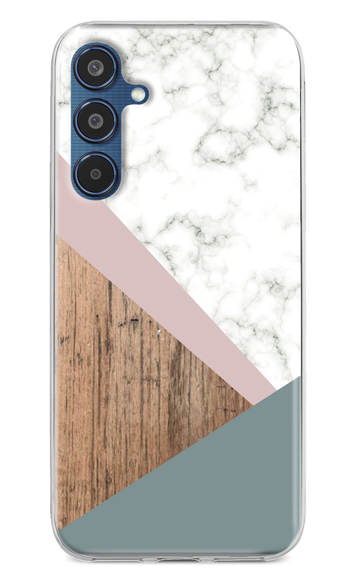 Marble wood Abstract Samsung M35 5G Back Cover