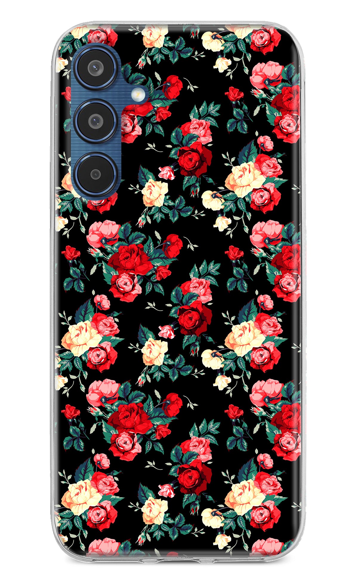 Rose Pattern Samsung M35 5G Back Cover