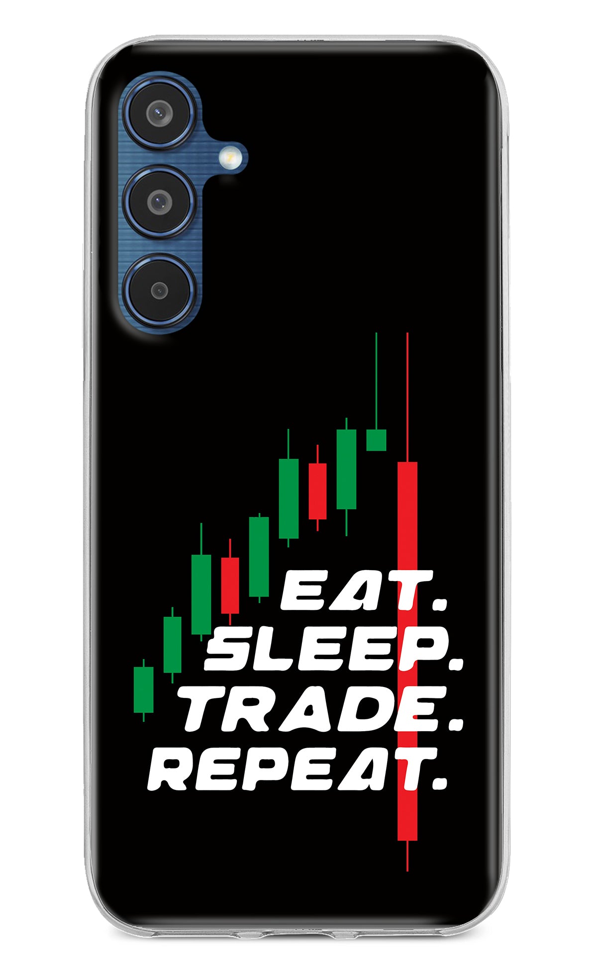 Eat Sleep Trade Repeat Samsung M35 5G Back Cover