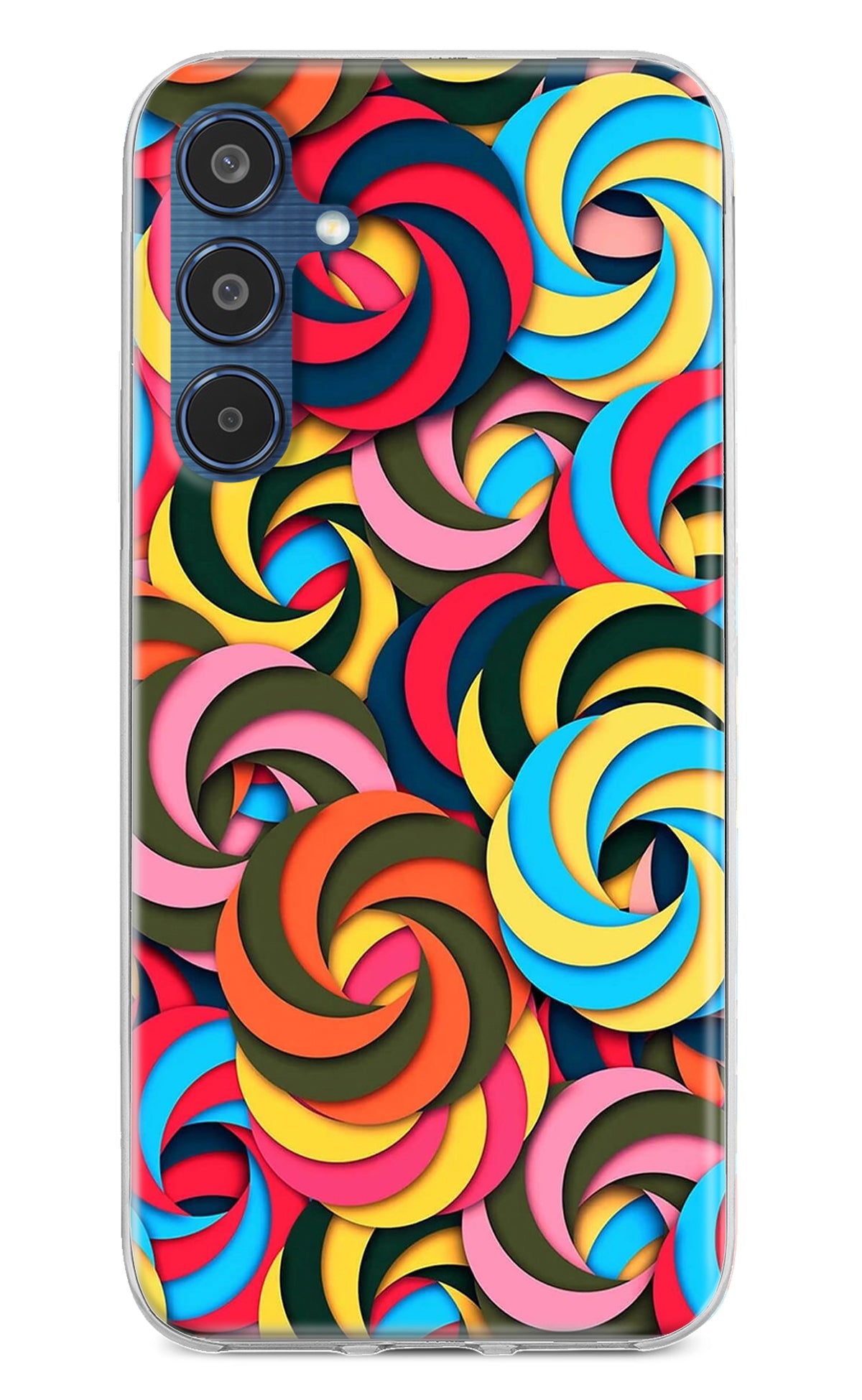 Spiral Pattern Samsung M35 5G Back Cover