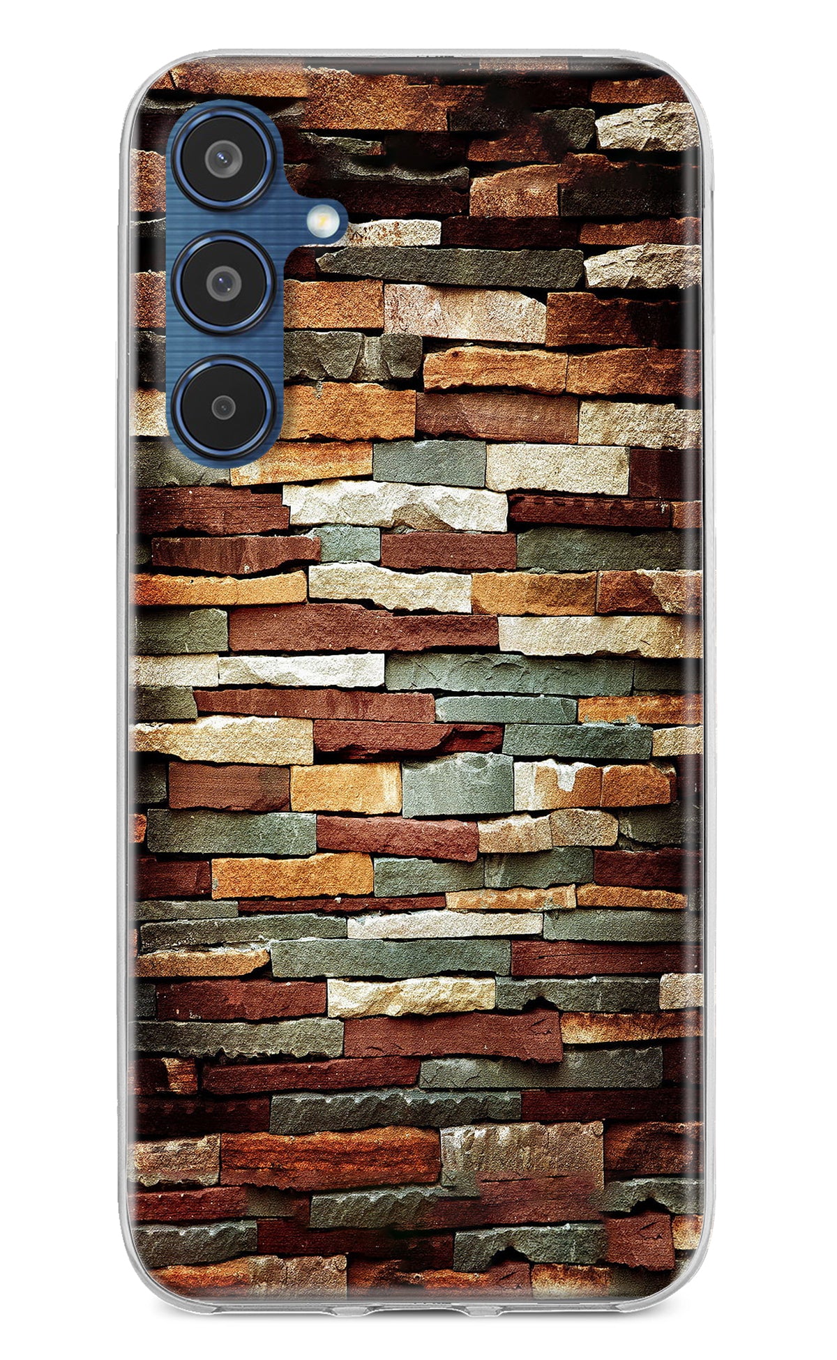 Bricks Pattern Samsung M35 5G Back Cover