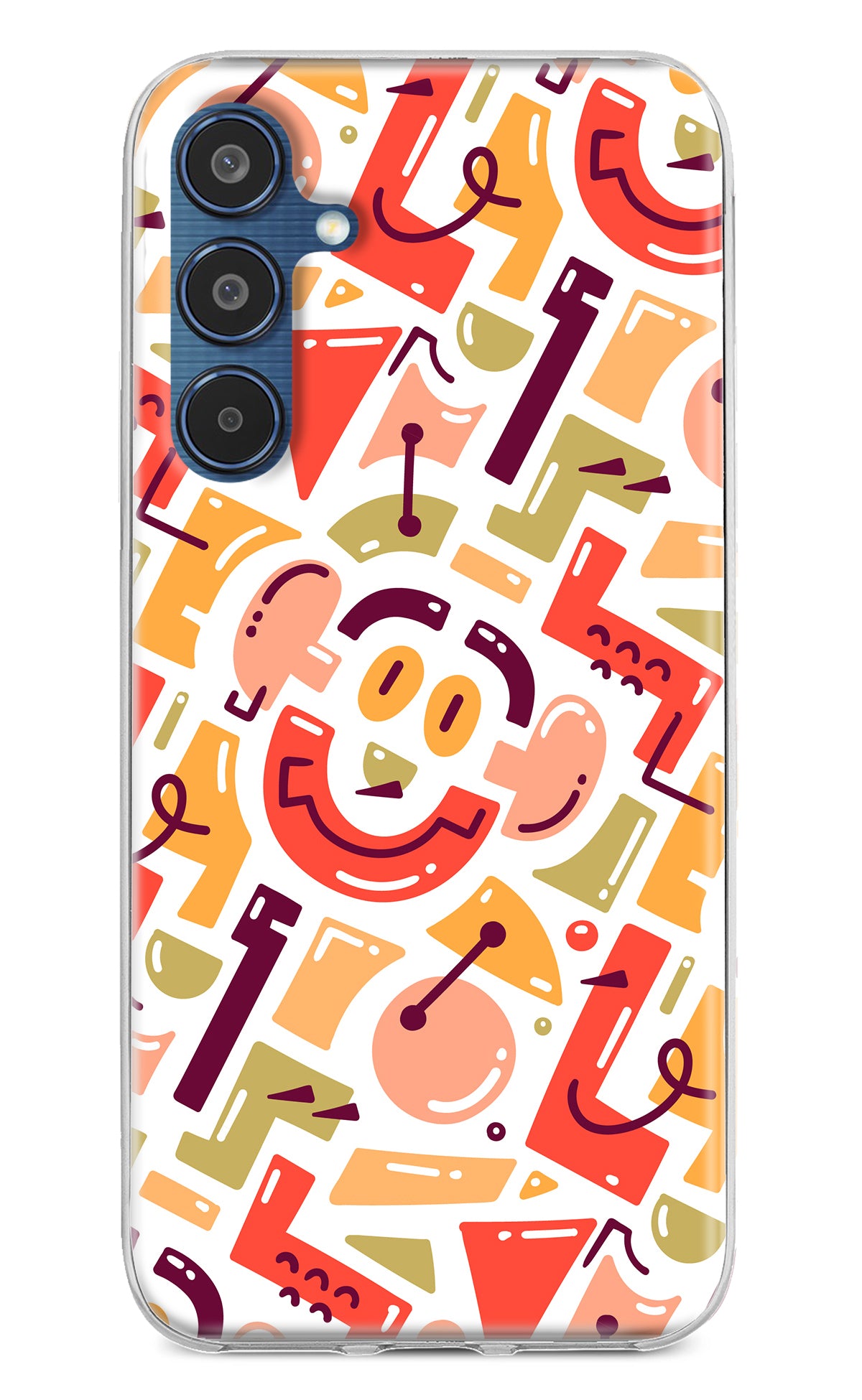 Doodle Pattern Samsung M35 5G Back Cover