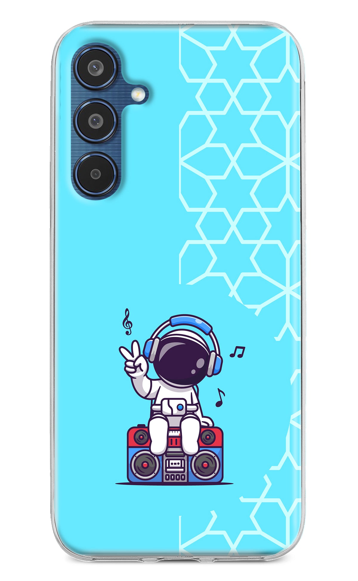 Cute Astronaut Chilling Samsung M35 5G Back Cover