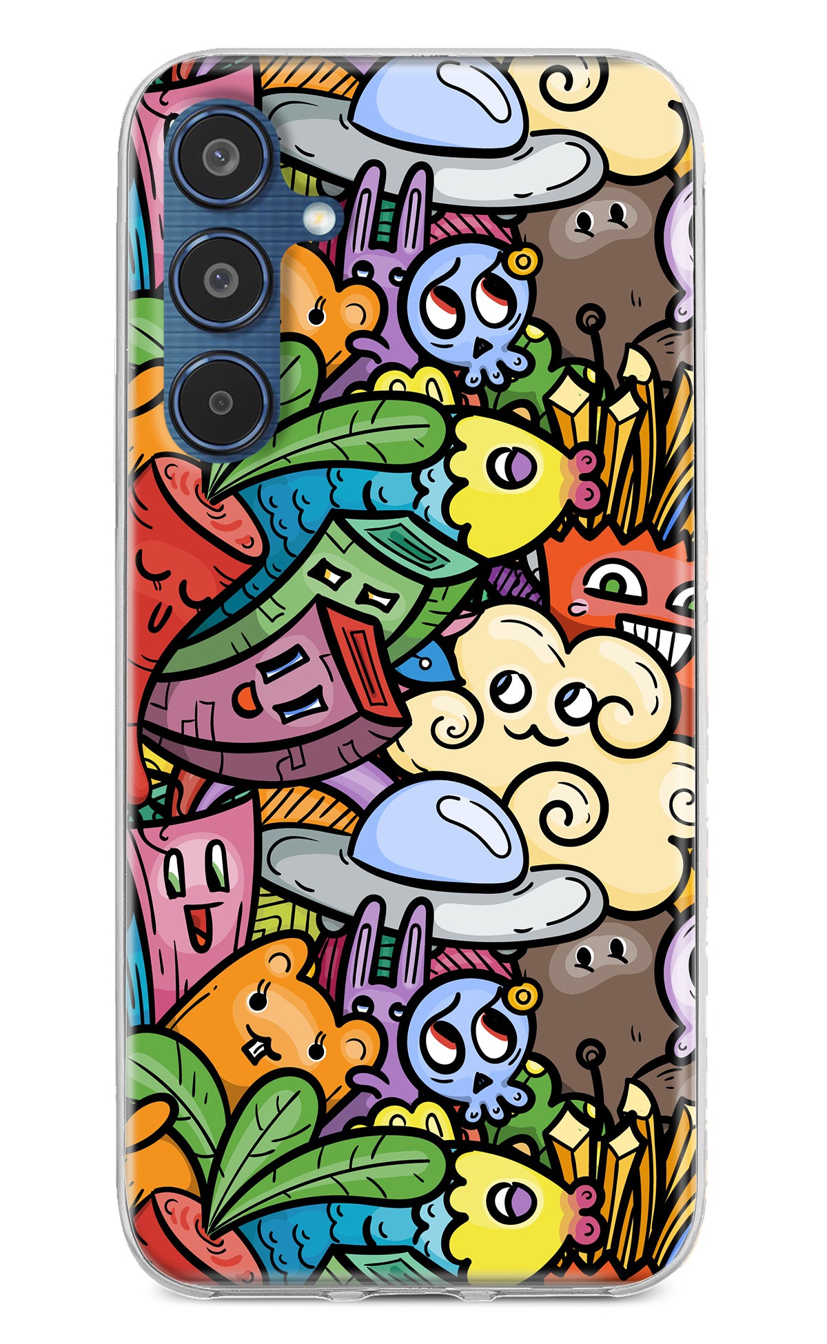 Veggie Doodle Samsung M35 5G Back Cover