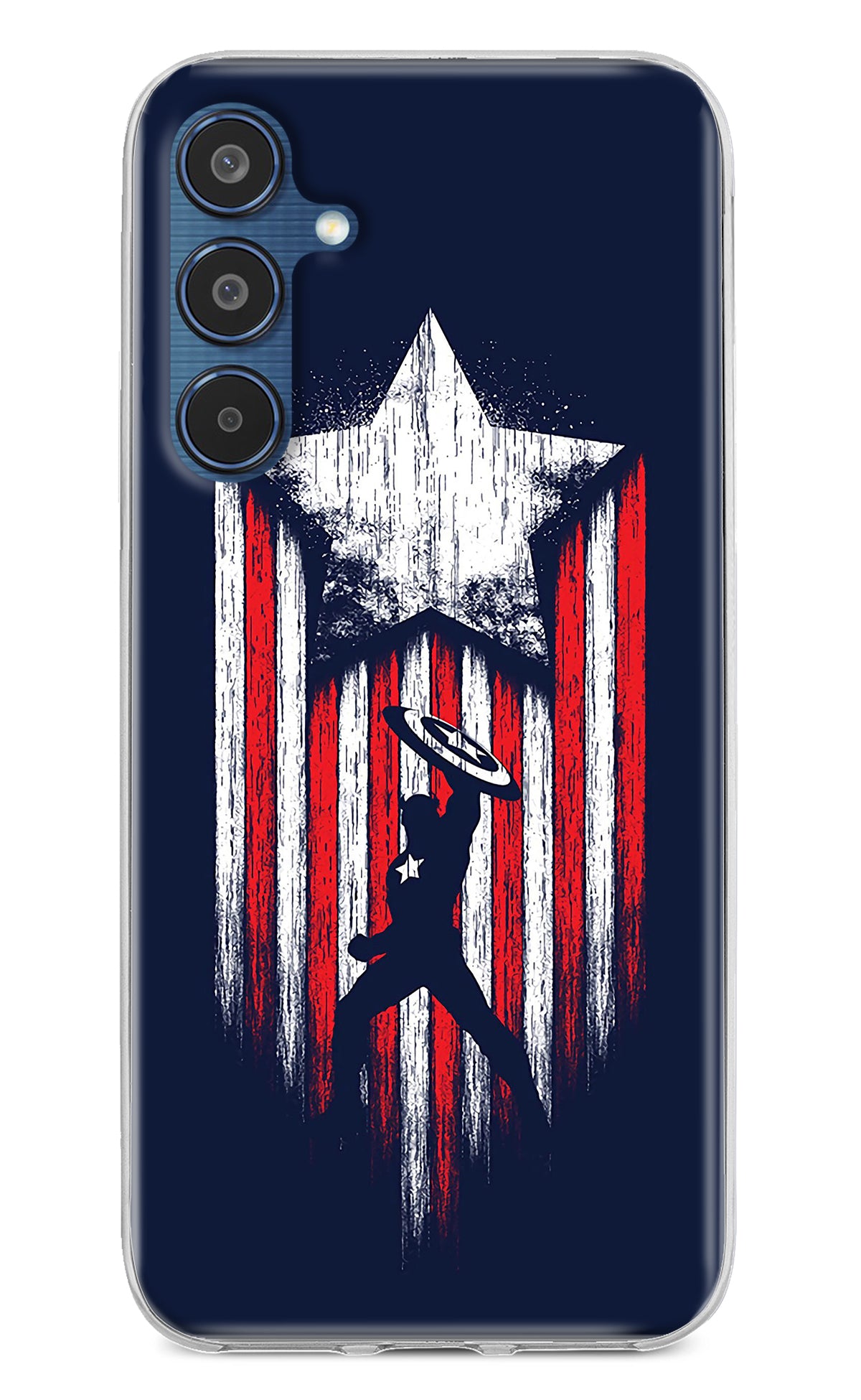 Captain America Marvel Art Samsung M35 5G Back Cover