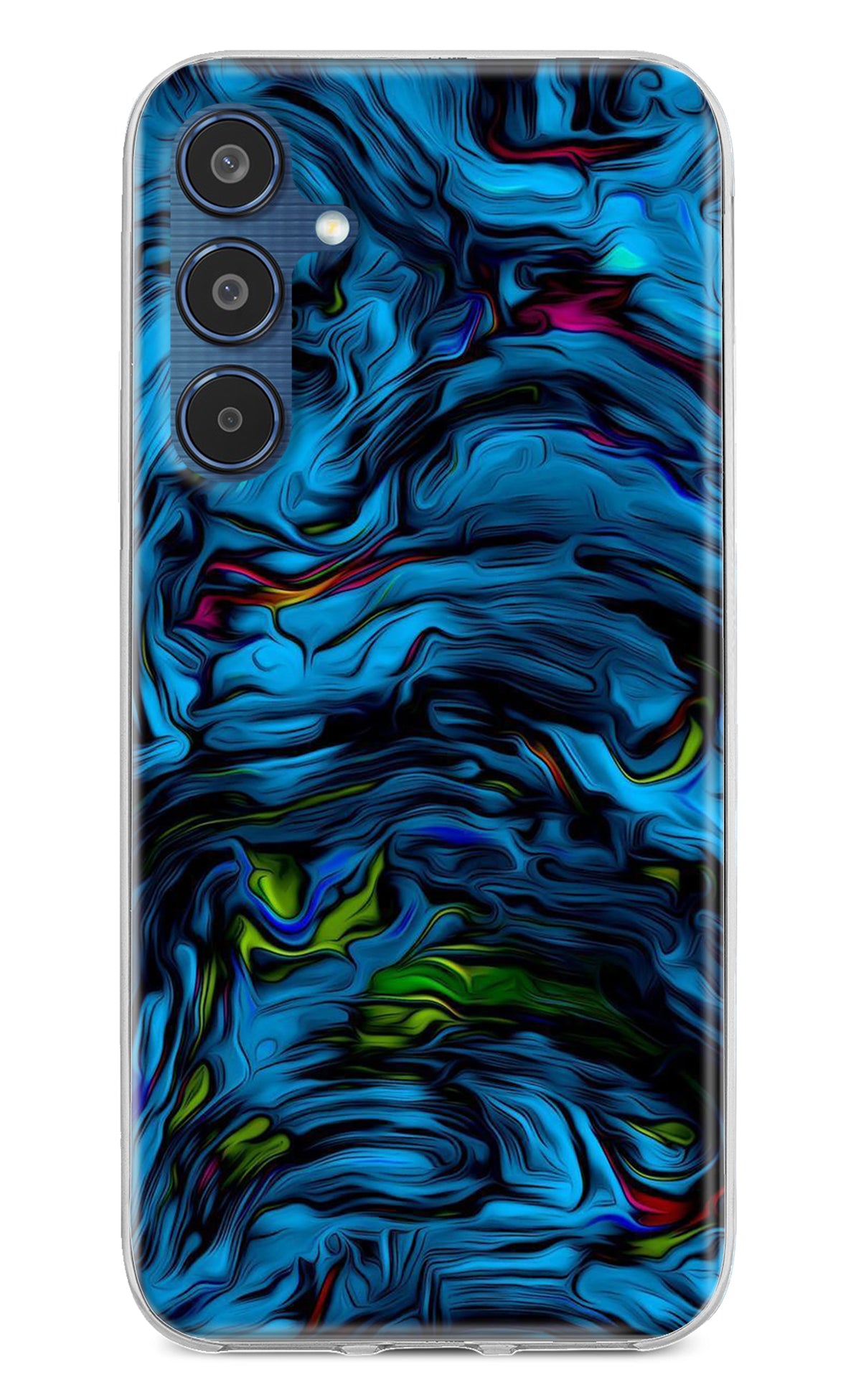 Dark Blue Abstract Samsung M35 5G Back Cover