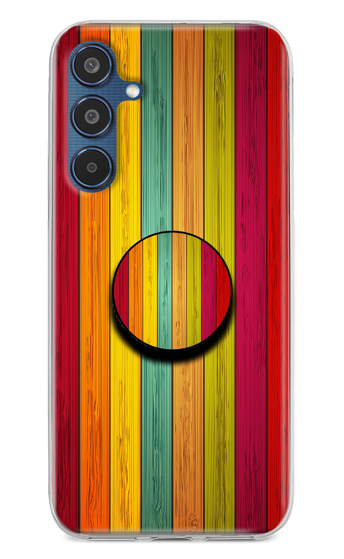 Multicolor Wooden Samsung M35 5G Pop Case