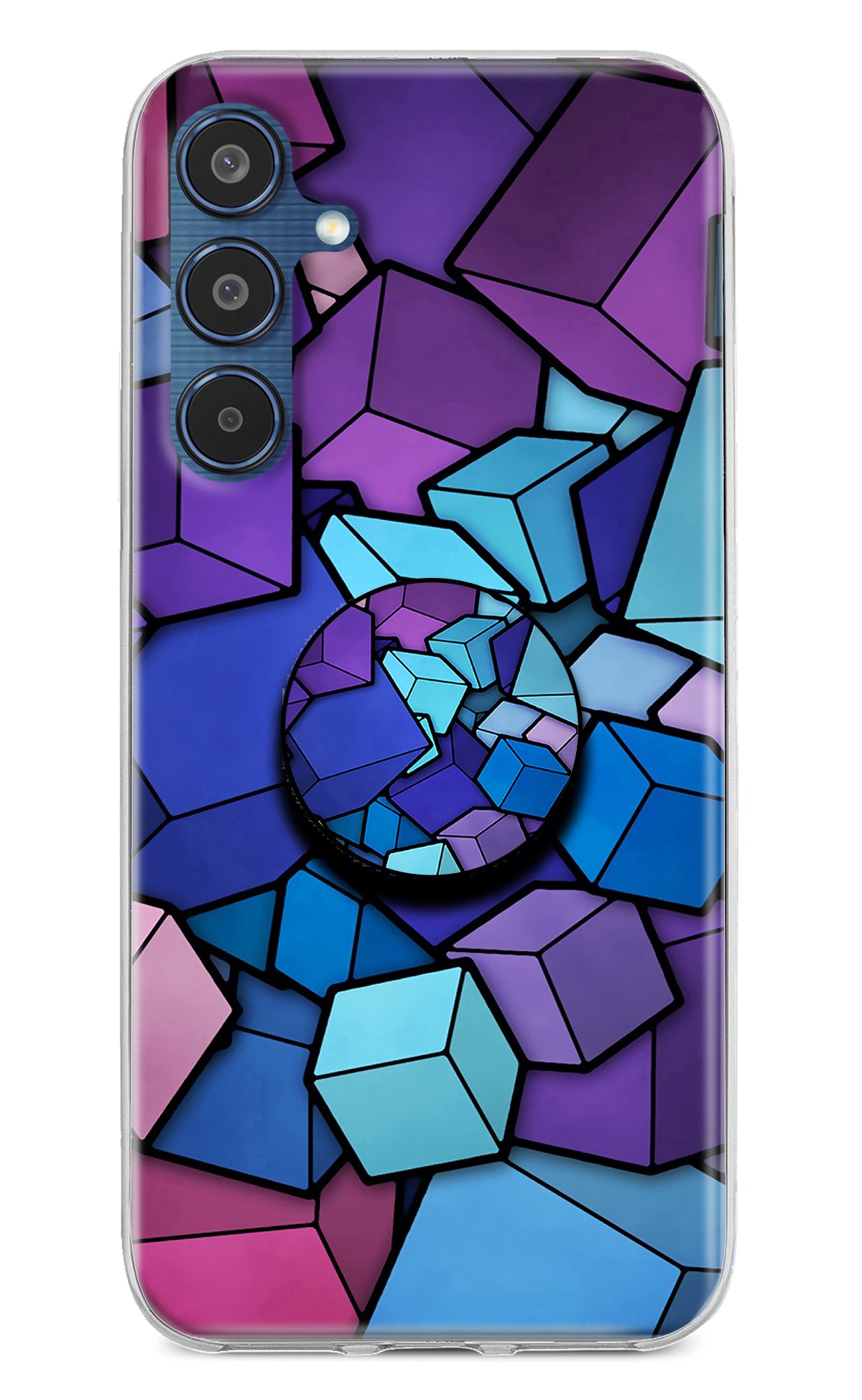 Cubic Abstract Samsung M35 5G Pop Case