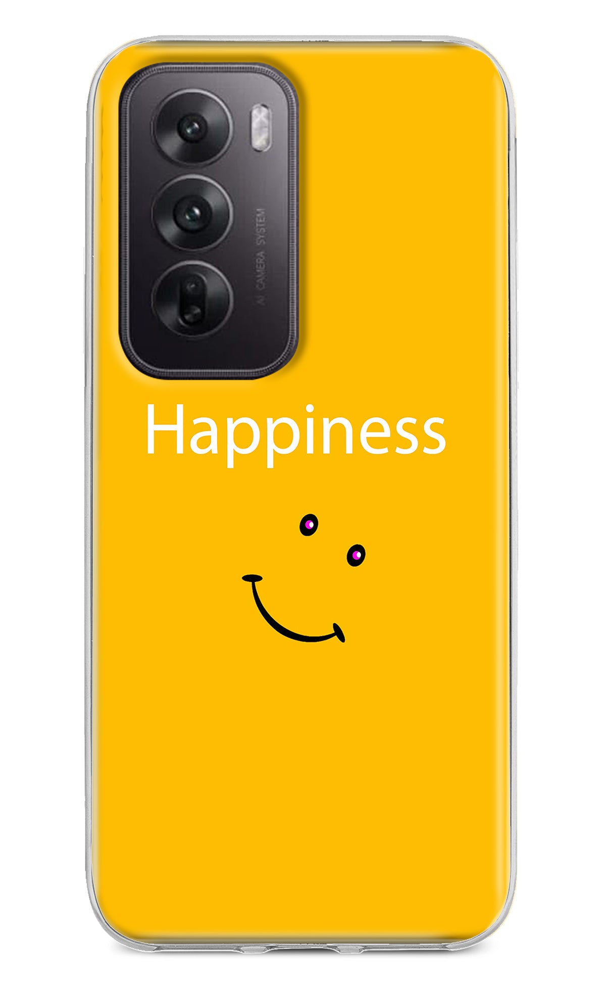 Happiness With Smiley Oppo Reno12 5G Back Cover