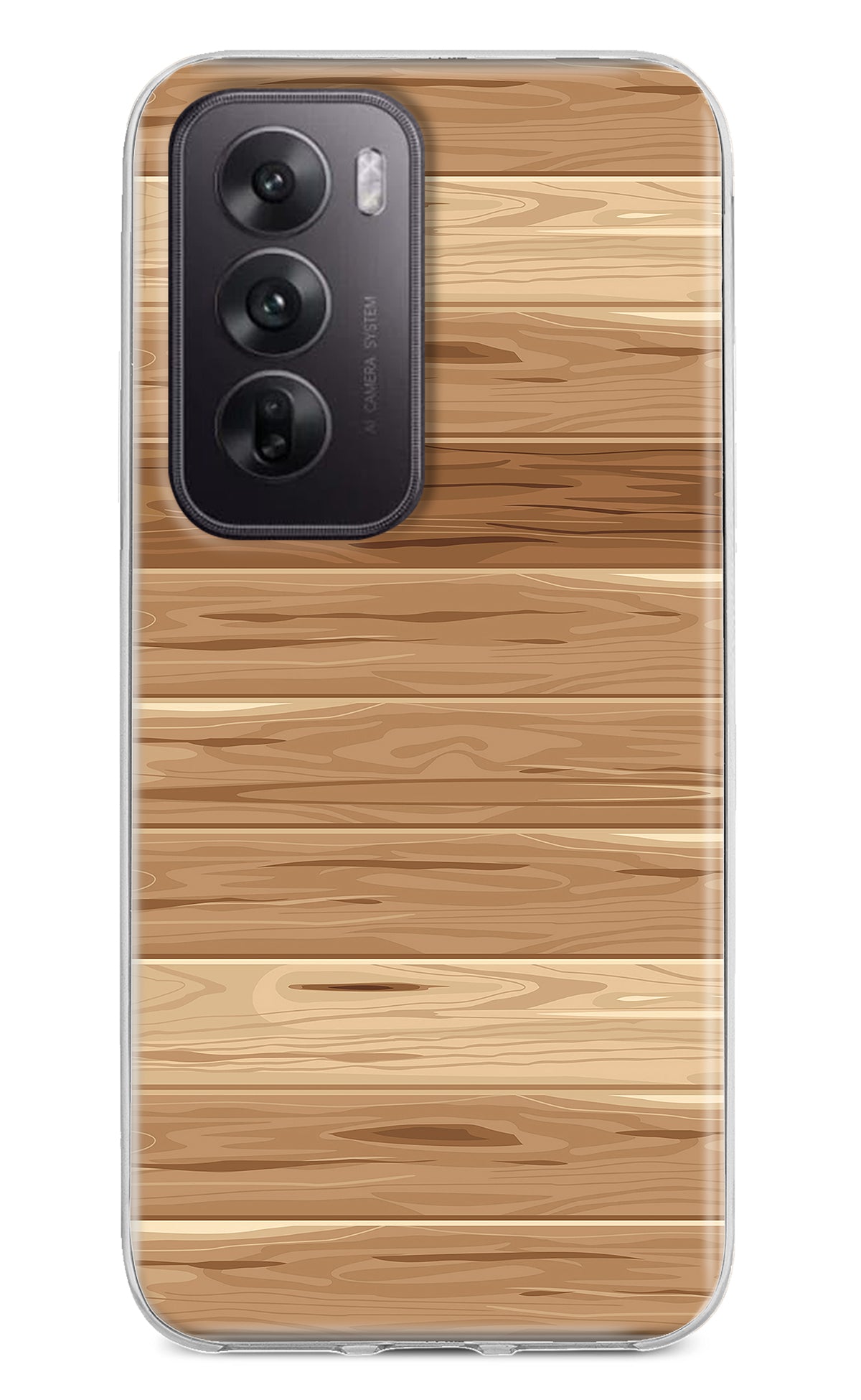 Wooden Vector Oppo Reno12 5G Back Cover