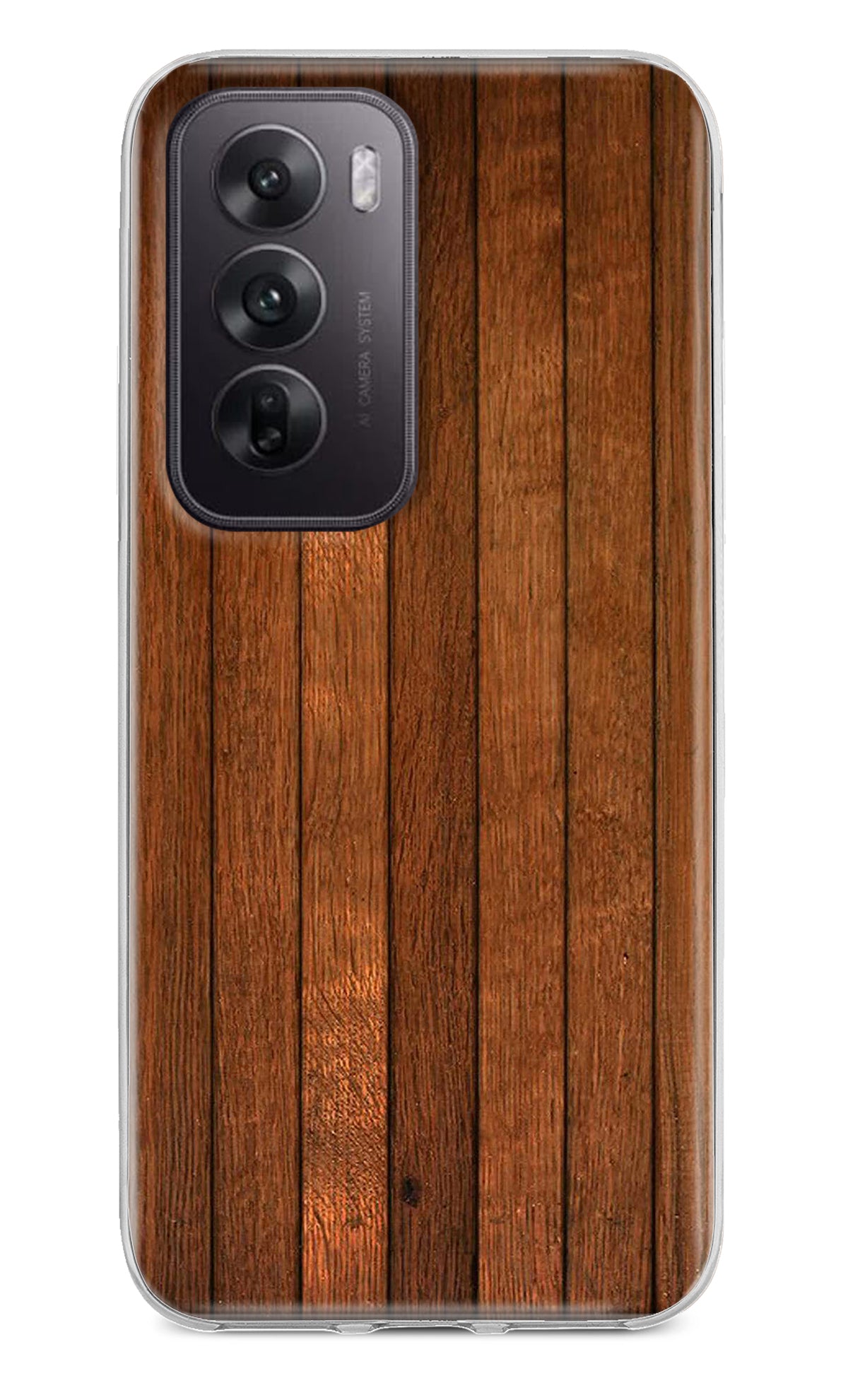 Wooden Artwork Bands Oppo Reno12 5G Back Cover