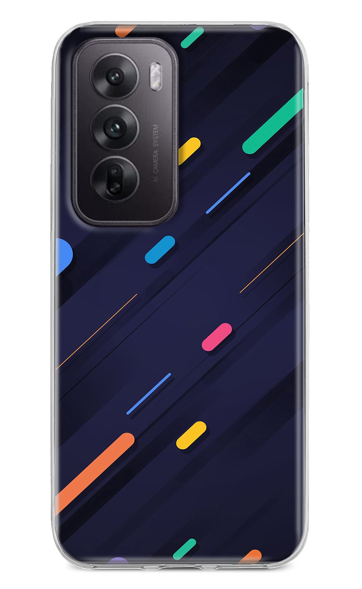 Abstract Design Oppo Reno12 5G Back Cover