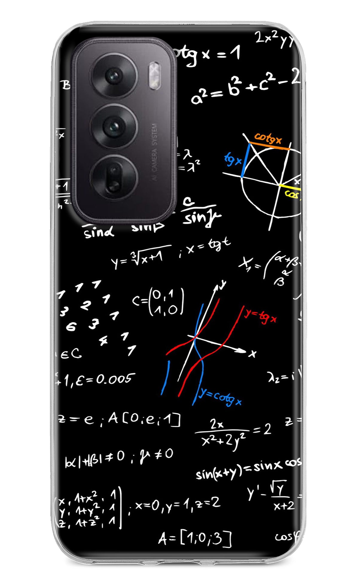 Mathematics Formula Oppo Reno12 5G Back Cover