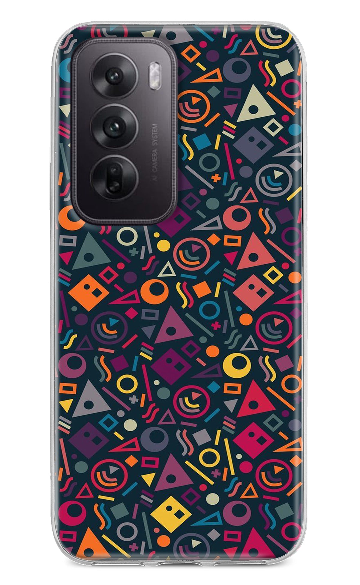 Geometric Abstract Oppo Reno12 5G Back Cover