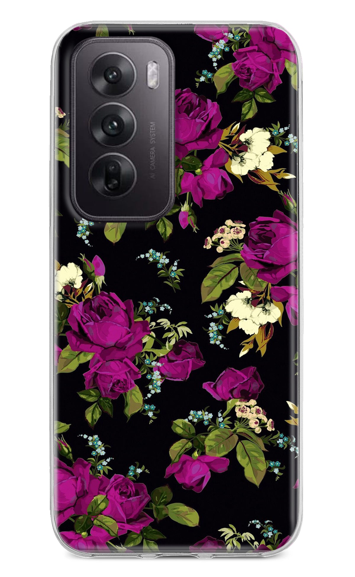 Flowers Oppo Reno12 5G Back Cover