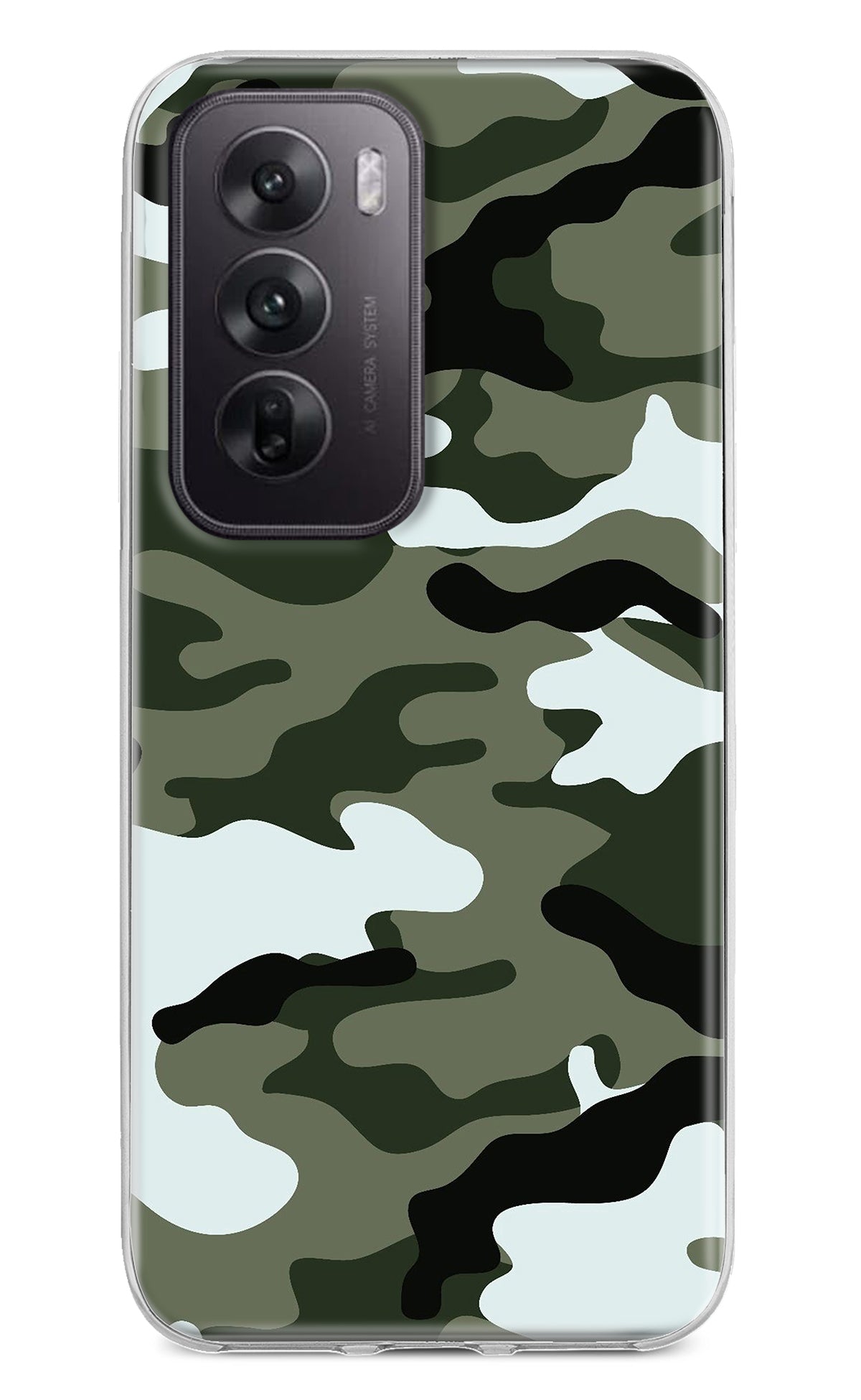 Camouflage Oppo Reno12 5G Back Cover