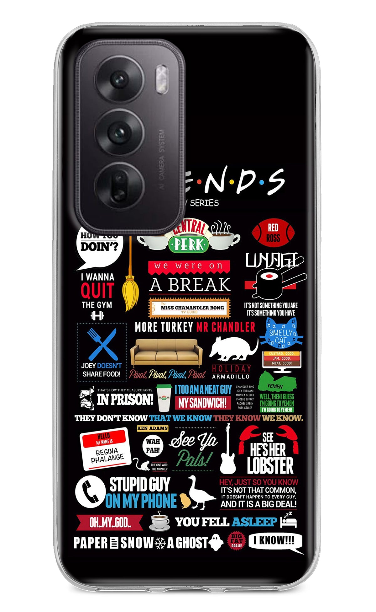 FRIENDS Oppo Reno12 5G Back Cover