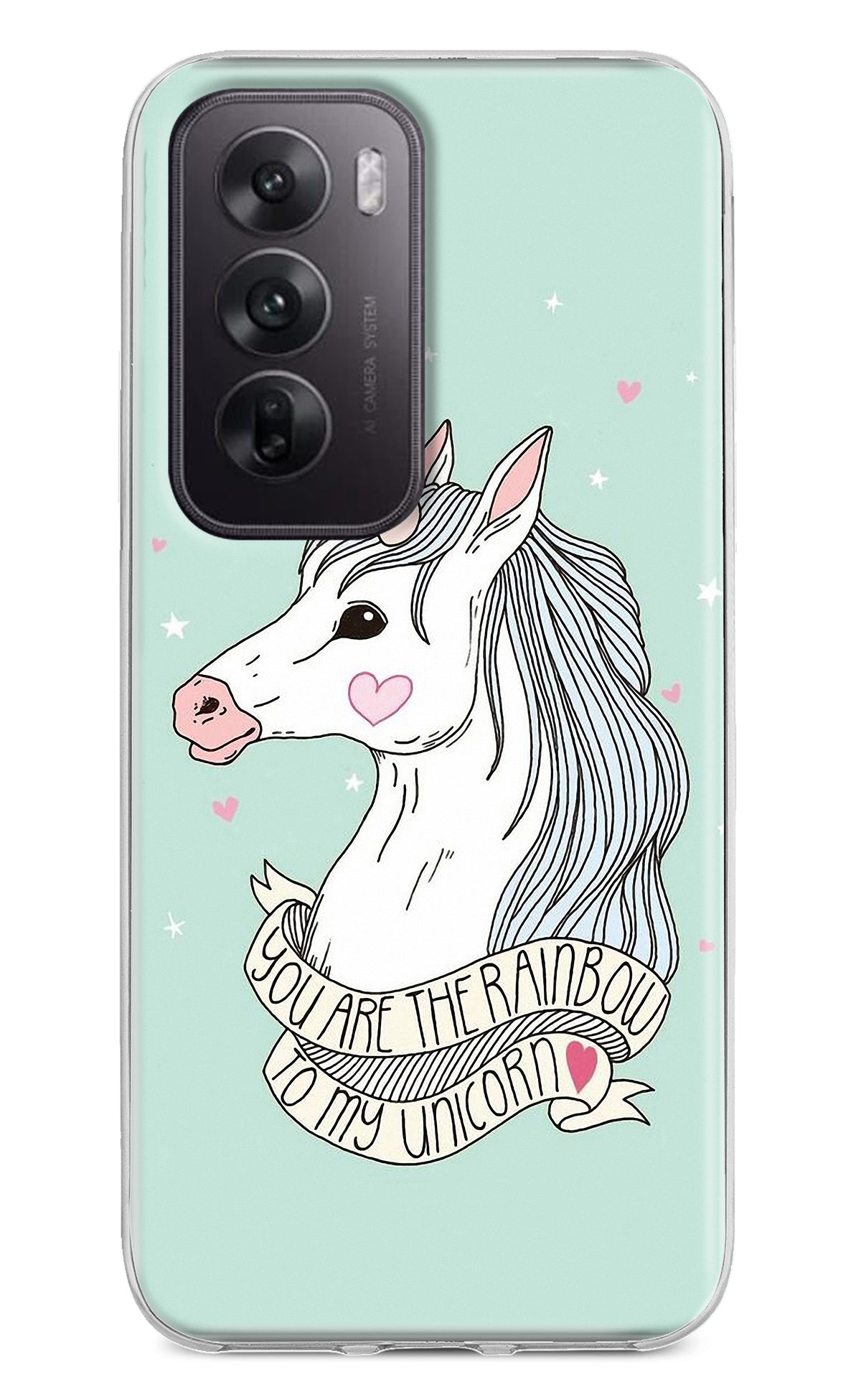 Unicorn Wallpaper Oppo Reno12 5G Back Cover