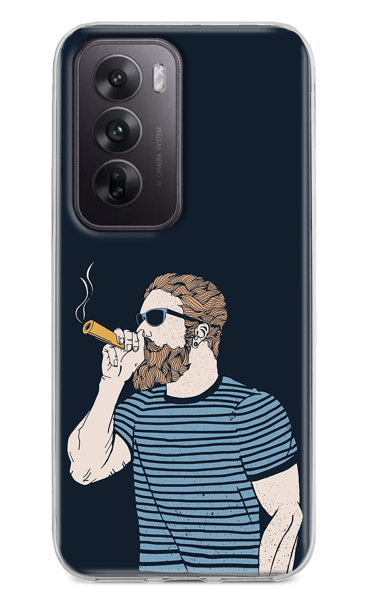 Smoking Oppo Reno12 5G Back Cover