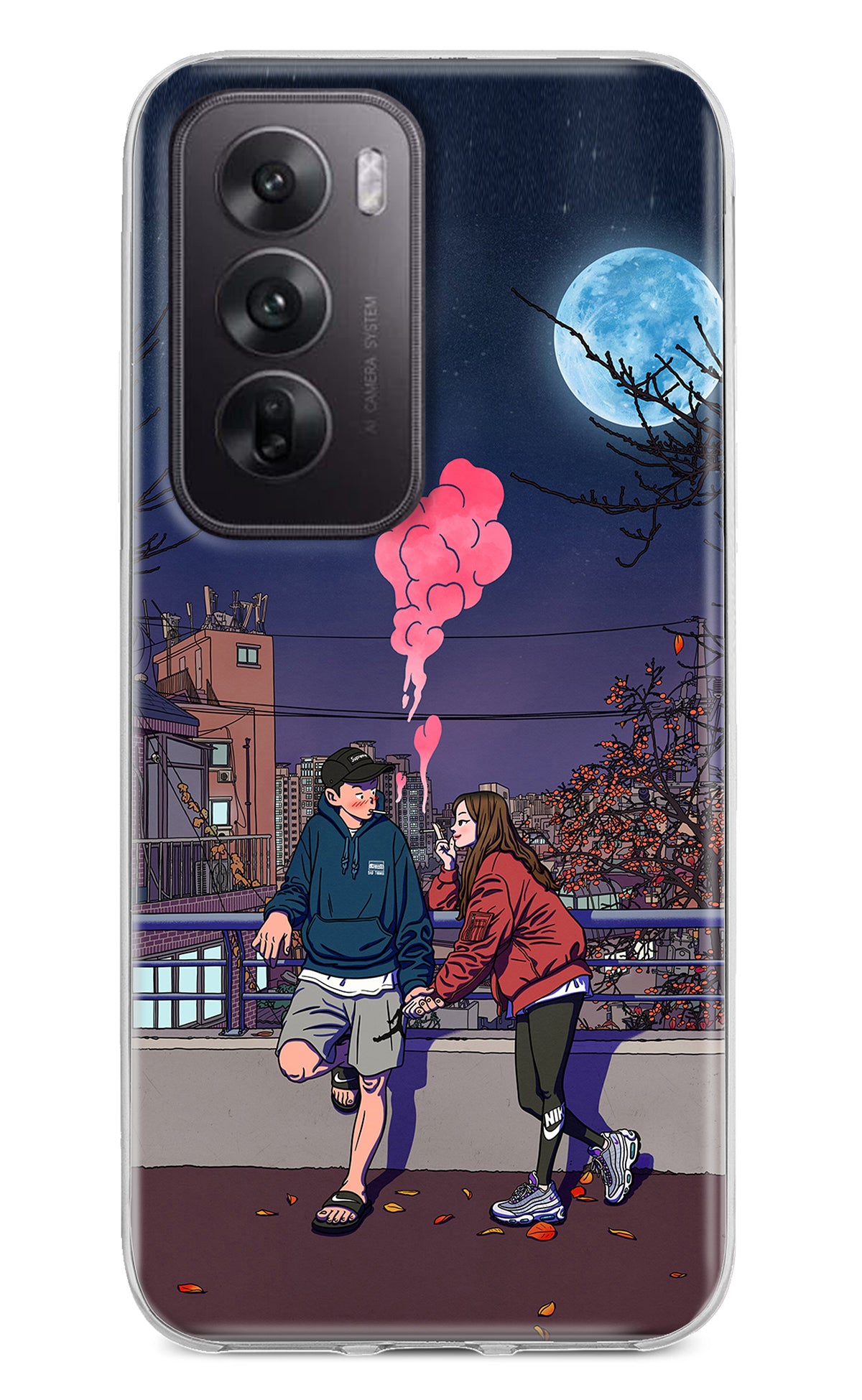 Chilling Couple Oppo Reno12 5G Back Cover