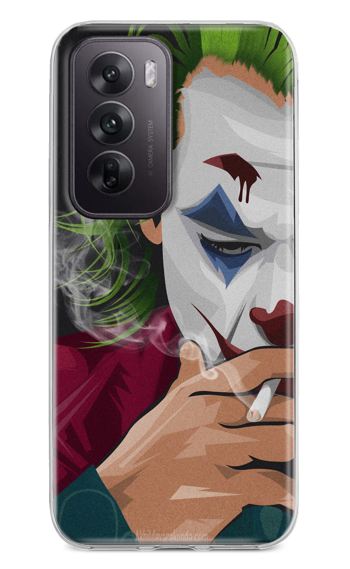 Joker Smoking Oppo Reno12 5G Back Cover